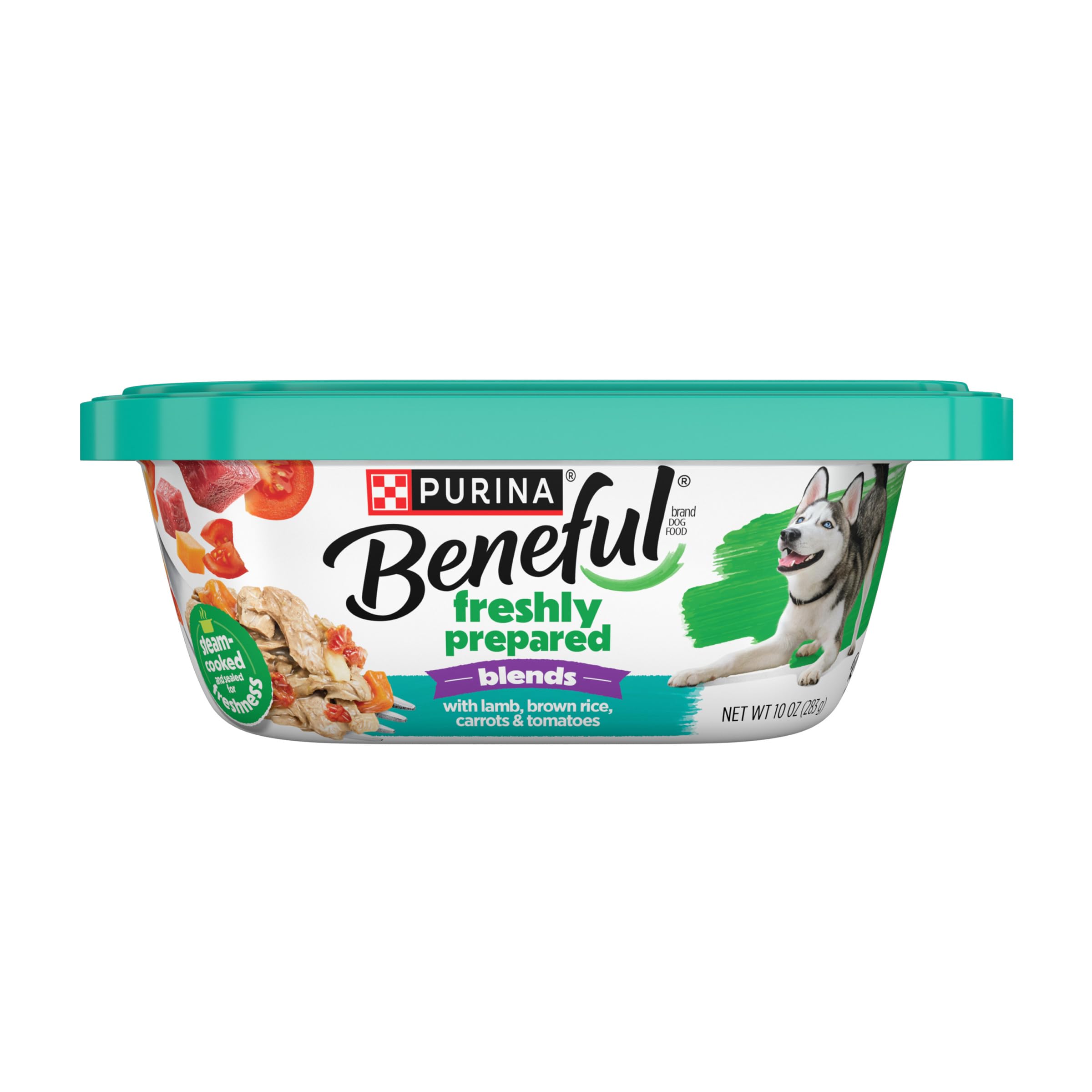 Purina Beneful Wet Dog Food, Chopped Blends With Lamb - (8) 10 oz. Tubs