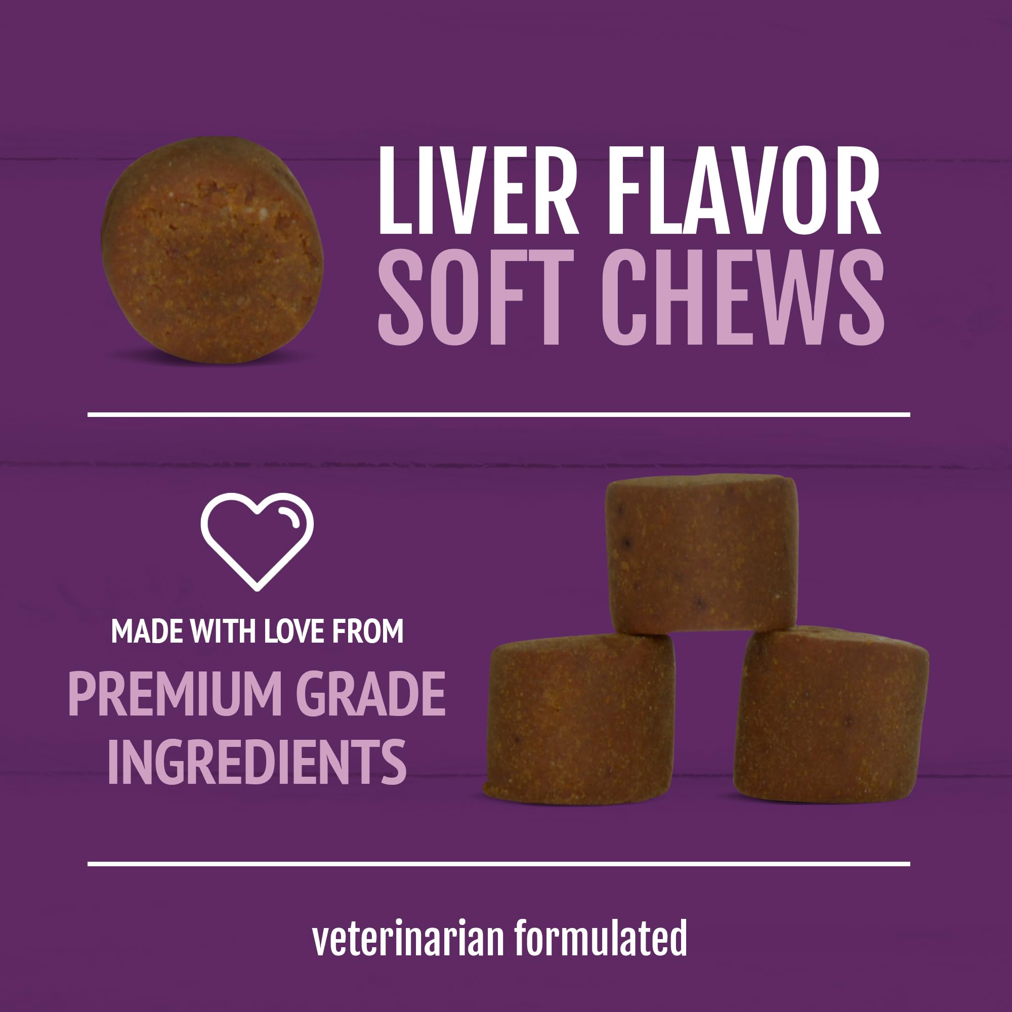 Petnc Natural Care Hip & Joint Health Supplement for Dogs (90 Chews), Glucosamine Chondroitin MSM Dog Chews with Hyaluronic Acid