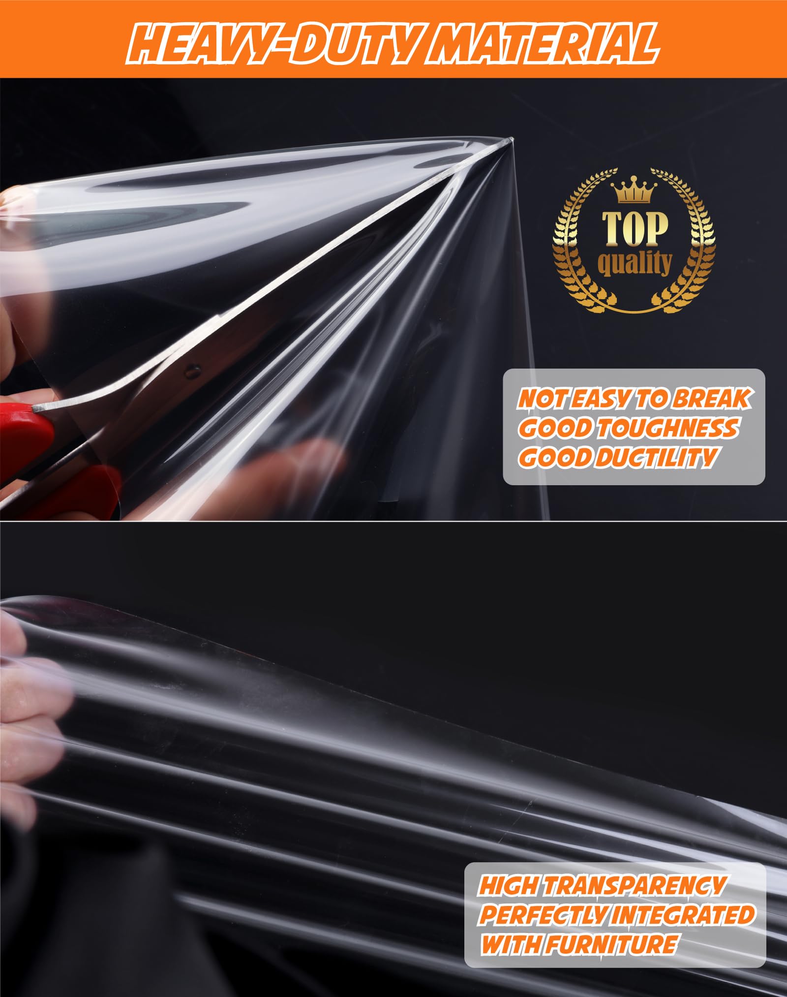 CANWUPON 20-Pack Cat Scratch Furniture Couch Protector, Large 17x12in, Anti-Scratch Tape with 50 Twist Pins, Ideal for Sofas & Chairs