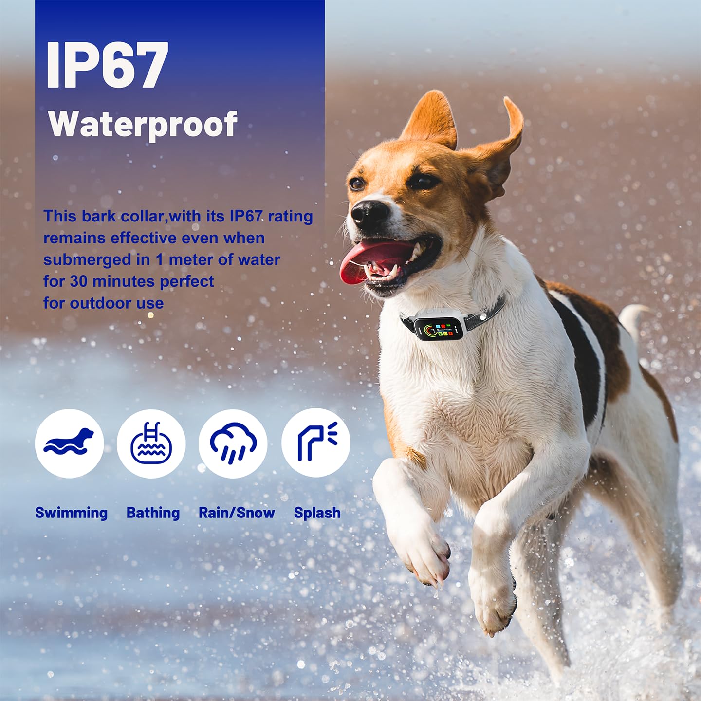 Bark Collar, Fotuial 2 Pack Dog Bark Collar For Small, Medium, Large (5-150 Lbs)Dogs- Smart Rechargeable Anti-Barking Training C