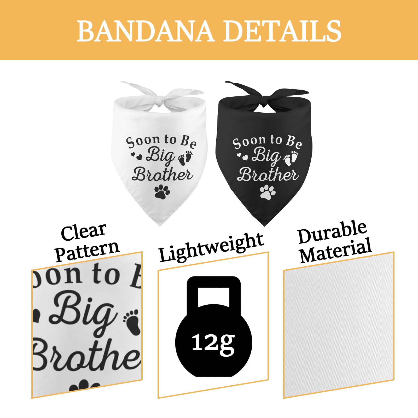 2 Pack Soon To Be Big Brother Dog Bandana Baby Announcement Dog Bandana Pet Dog Pregnancy Announcement Gender Reveal Photo Prop