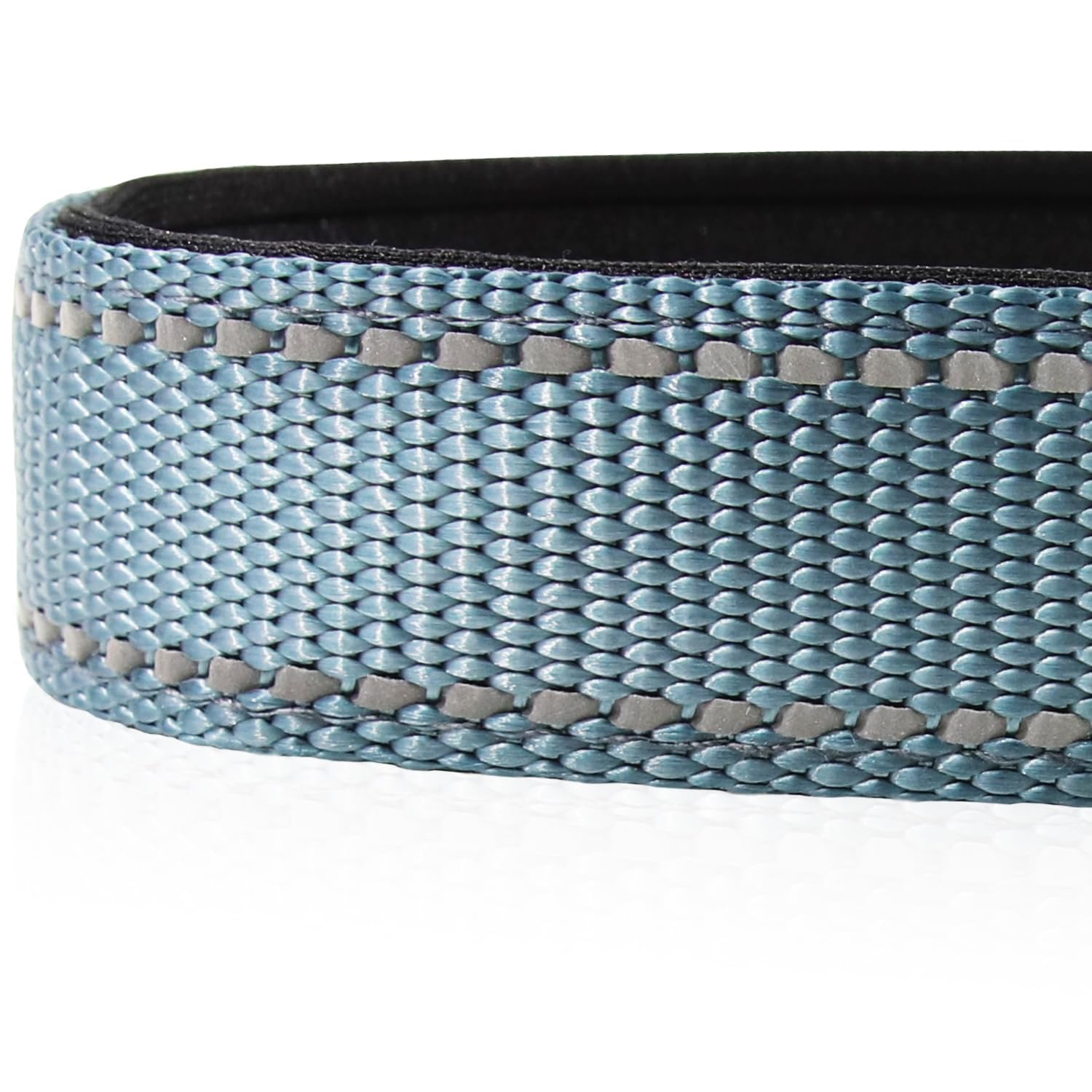 Joytale Reflective Dog Collar,Soft Neoprene Padded Breathable Nylon Pet Collar Adjustable For Extra Large Dogs,Gray,Xl