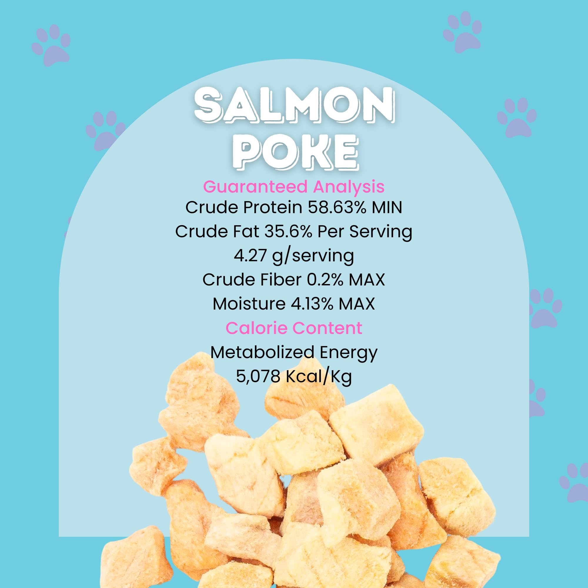 hotspot pets Freeze Dried Salmon Treats for Cats & Dogs -Made in USA-1LB Resealable Big Bag -Single Ingredient, High Protein, Al