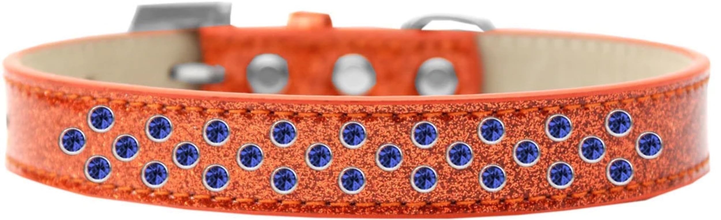 Dog, Puppy & Pet Ice Cream Collar, Blue Crystal Rimsets Sprinkles Red 12