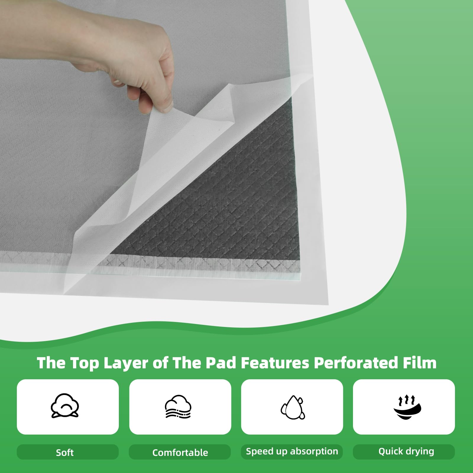 DEEP DEAR Activated Carbon Puppy Pads 30x26 (40-Count), Charcoal Dog Pads Extra Large, Disposable XL Dog Pee Pads for Potty Trai