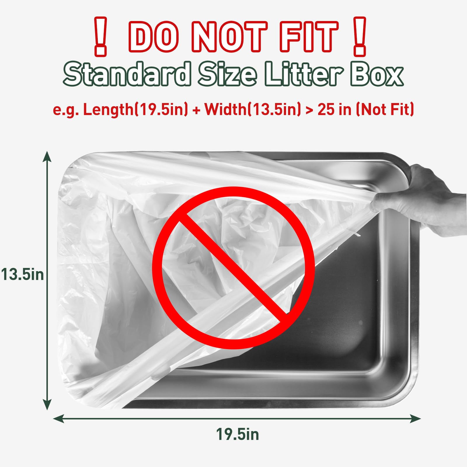 40 Count Cat Litter Box Liners For Automatic Cat Litter Box And Litter-Robot 4/3, Heavy-Duty, Extra Thick