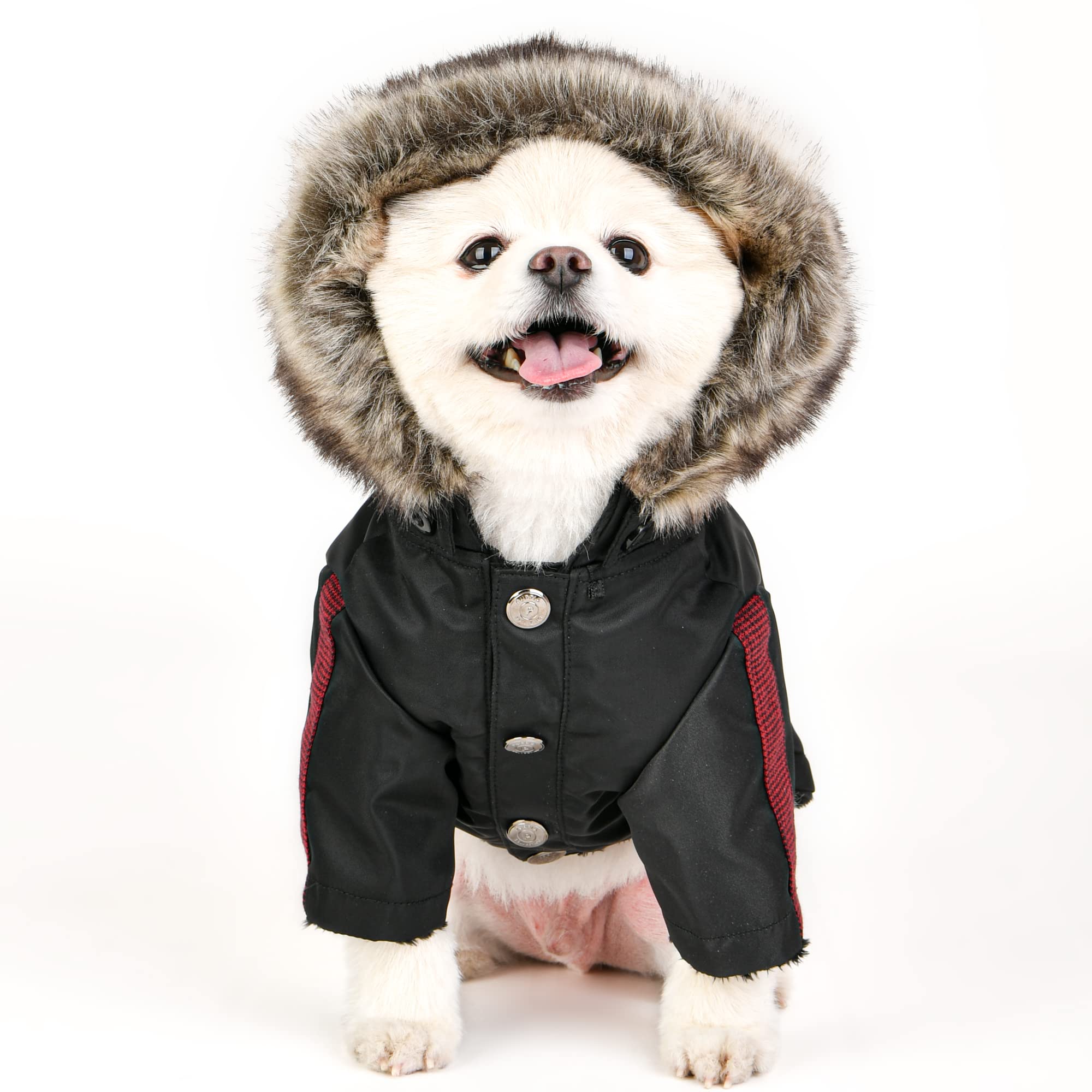 Puppia Brock Winter Jumper - Black - S