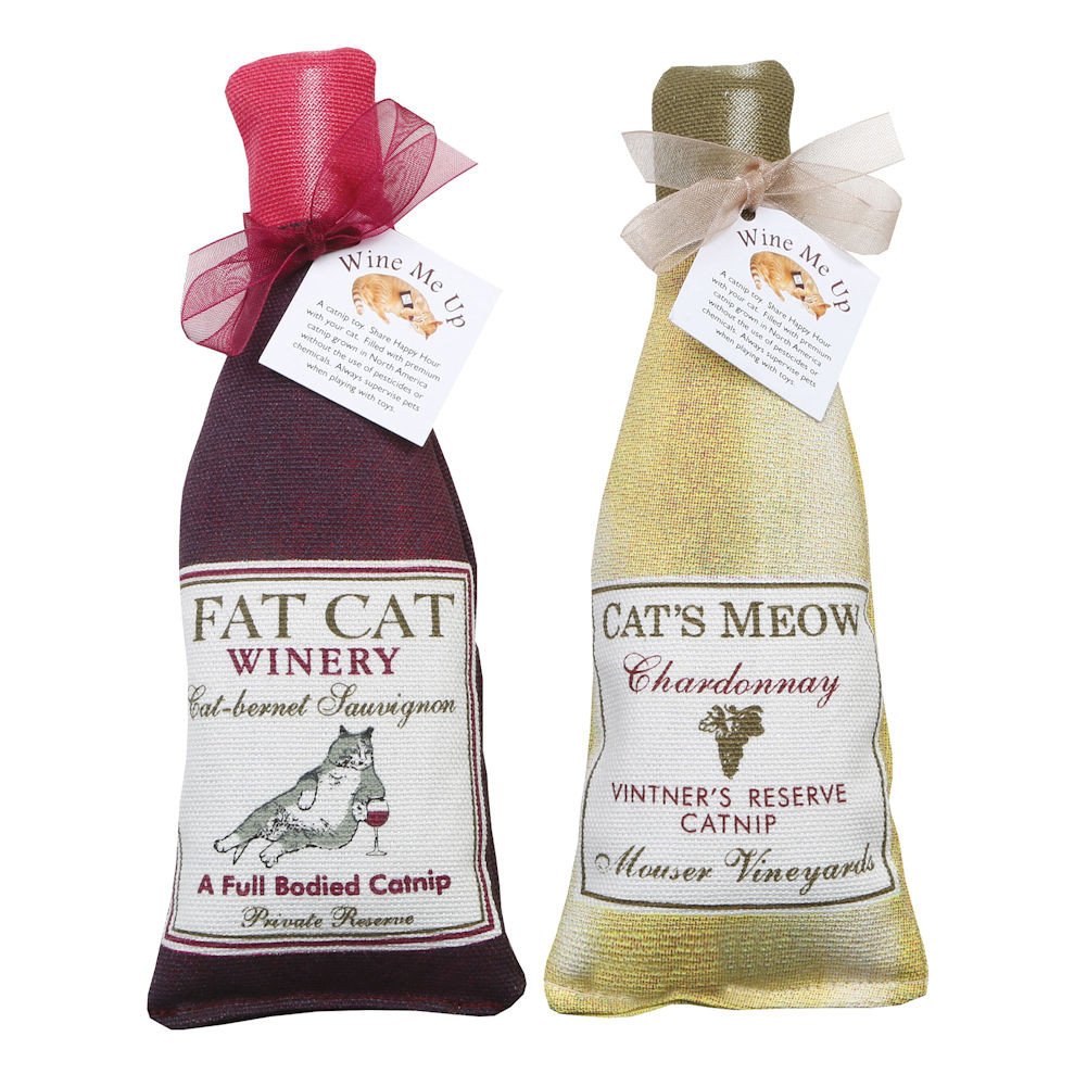 Alice'S Cottage Wine Me Up Fun Catnip Toys - Wine Bottle Shaped