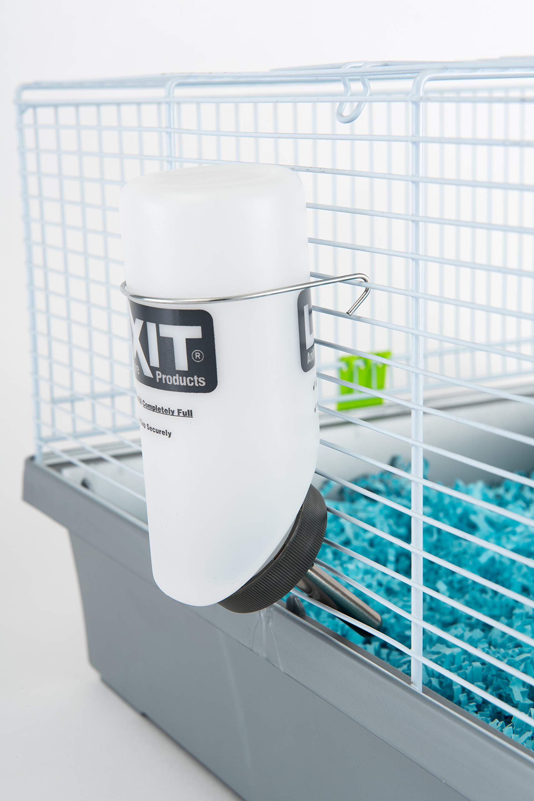 Lixit Wide Mouth Bpa-Free Cage Water Bottles For Rabbits, Ferrets, Guinea Pigs, Rats, Chinchillas, Hamsters, Mice, Hedgehogs, Gerbils And Other Small Animals. (Translucent, 8 Ounce)