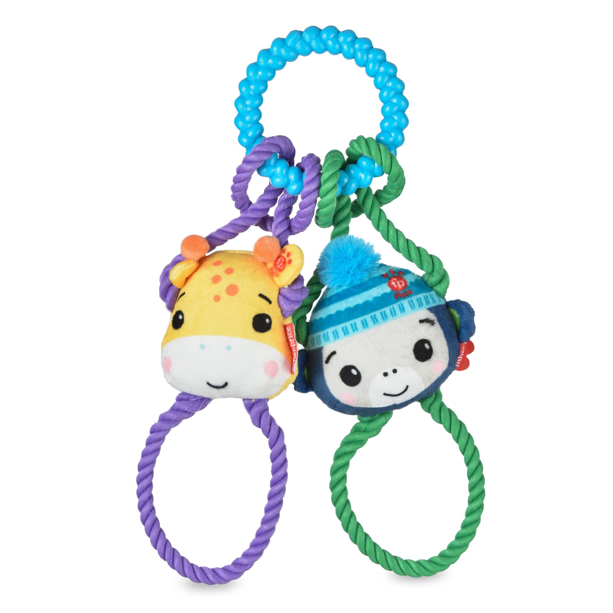 Fisher-Price for Pets 'Tugs With Friends' Interactive Toy for Dogs | Fetch, Tug, Enrichment, and Puppy Teething | Multifunctiona