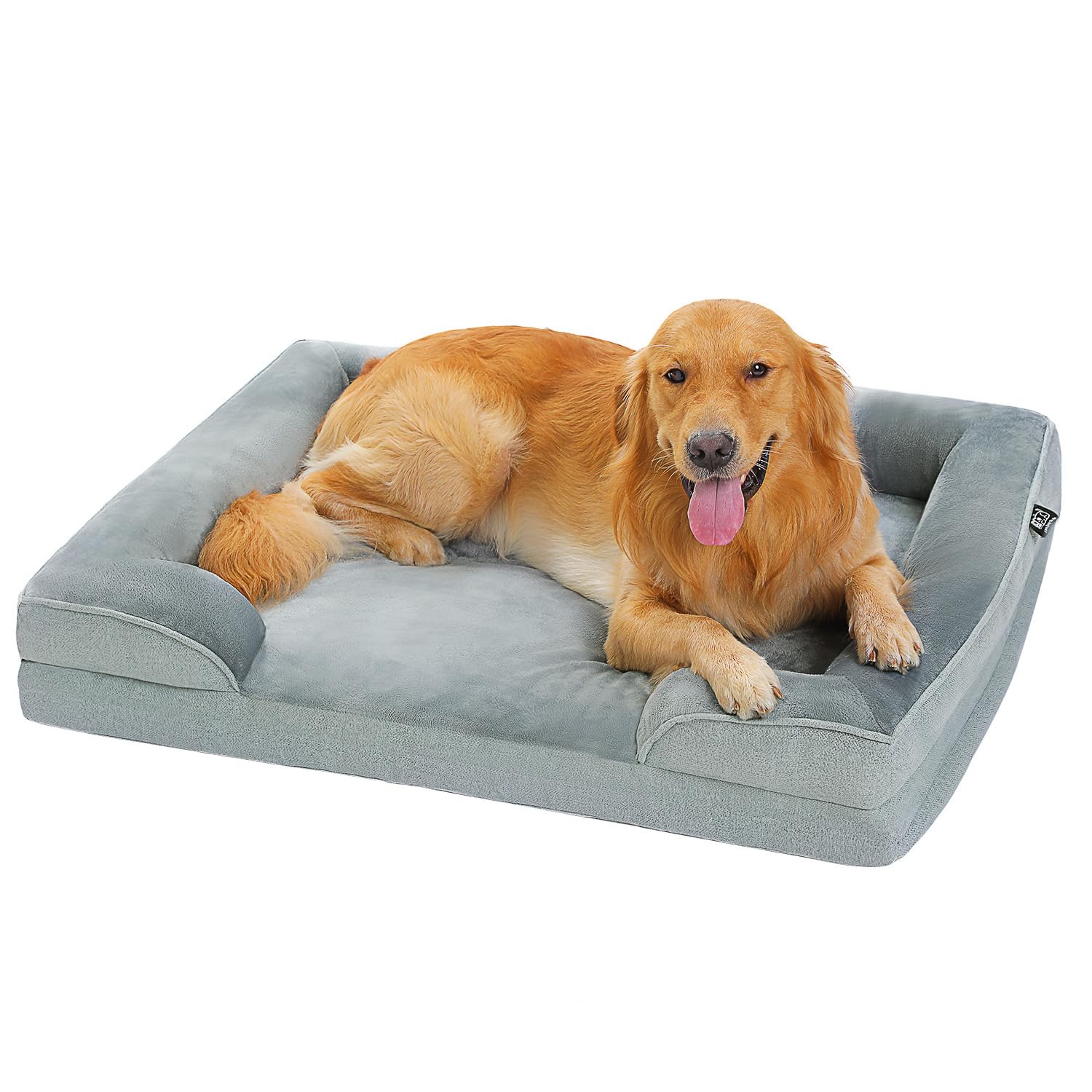Pawz Road Dog Bed For Large Dogs With Supportive Foam,2-Layer Waterproof Cover And Non-Slip Bottom For Small, Medium And Large D