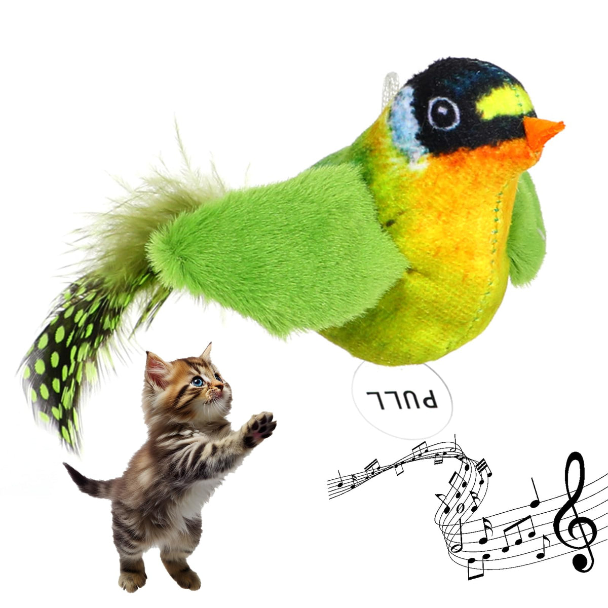 Catnip Cat Toys Satisfy Cat'S Natural Hunting Instintion Bird Cat Toys For Indoors Cats Feather Cat Toys Interactive Cat Toy Wit