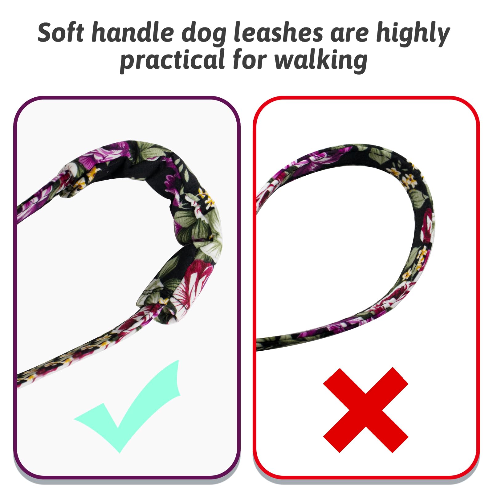 HSIGIO Dog Collar and Leash Set Girls Adjustable Puppy Collars with Floral Bow Tie for Small Medium Large Female Dogs, Black Ros