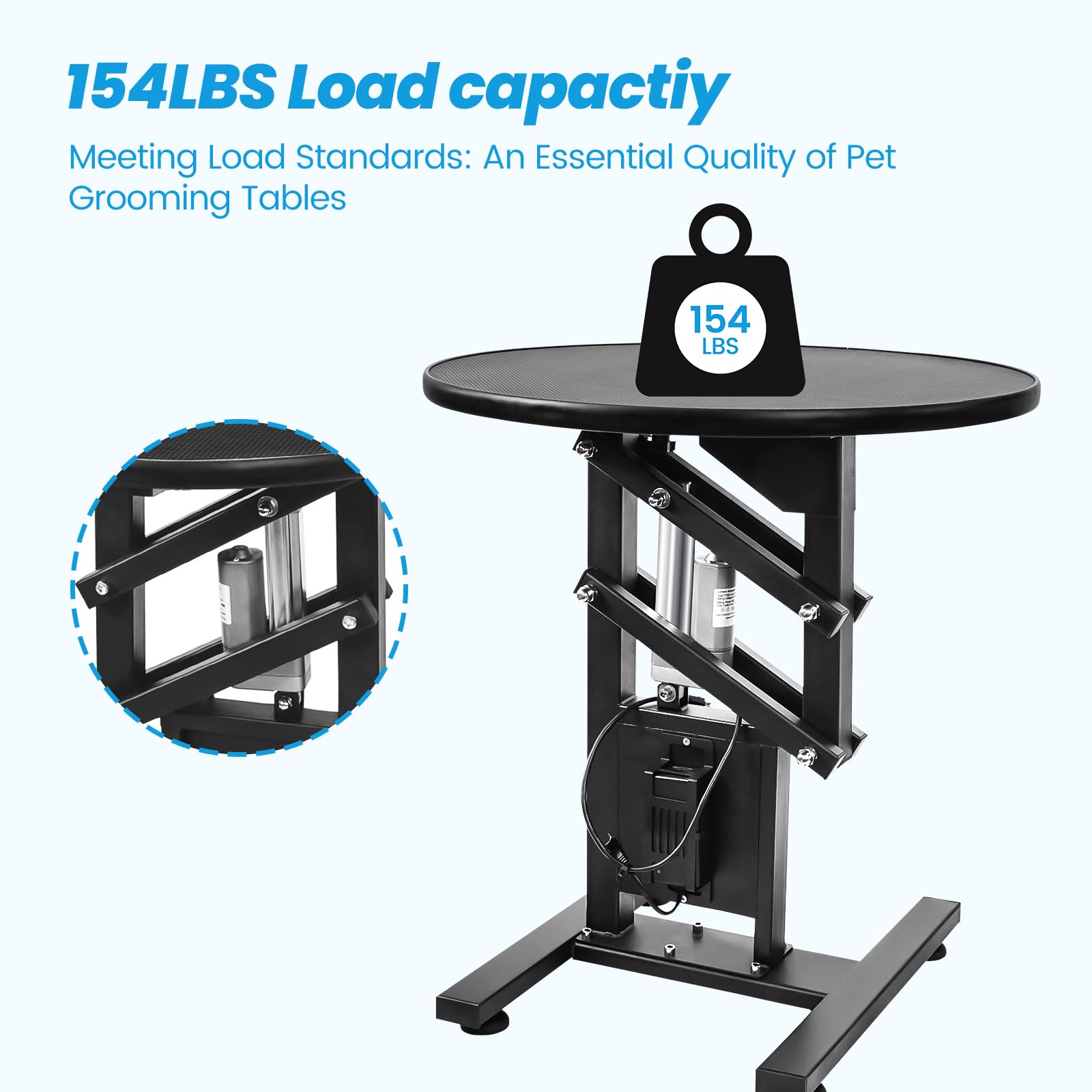 Shmqysy Electric Dog Grooming Table, Height Adjustable Pet Grooming Table For Small Dogs At Home, Professional Electric Lift Tab