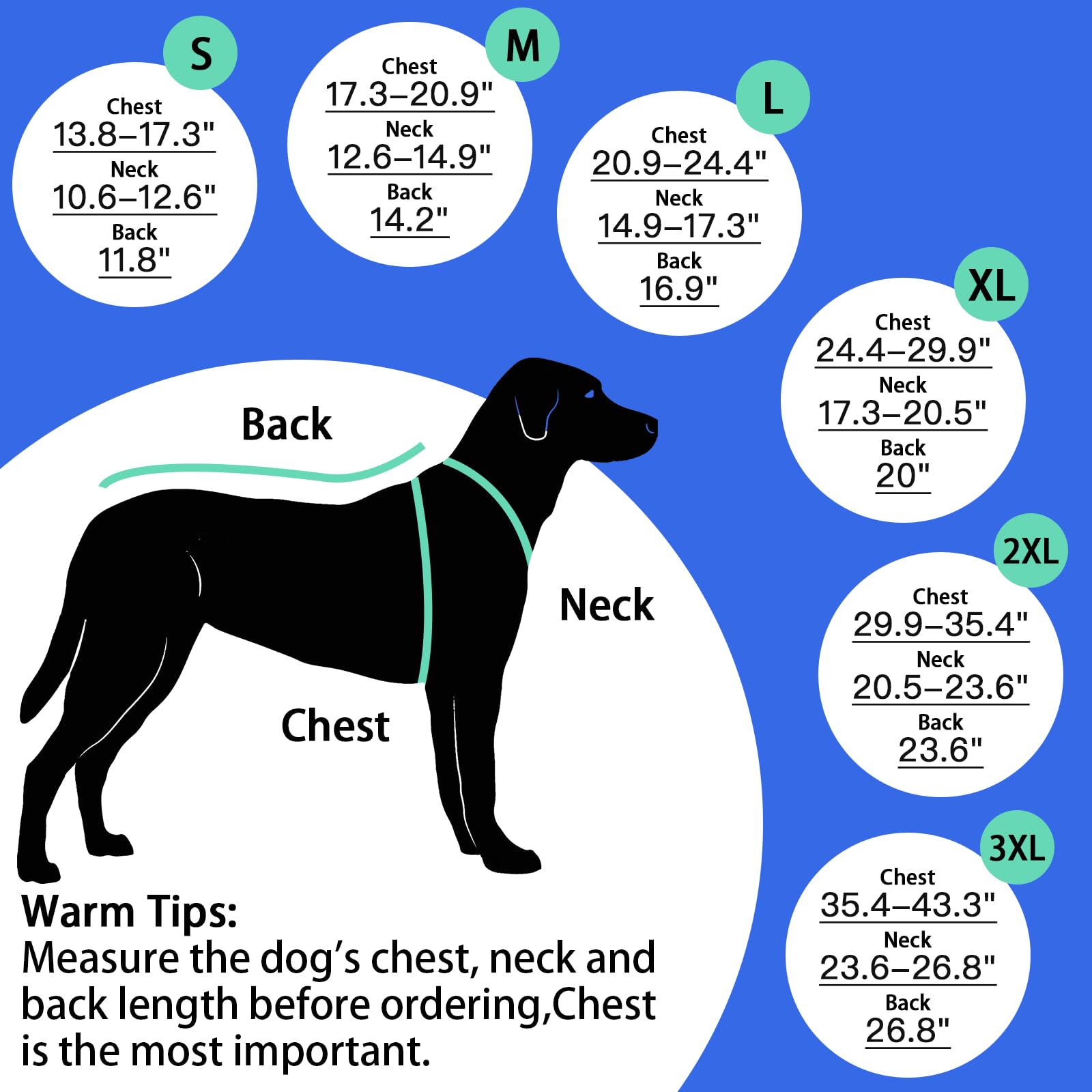 MIGOHI Warm Dog Coat, Winter Dog Jacket for Cold Weather, Reflective Windproof Dog Fleece Vest Thick Dog Apparel with Leash Hole
