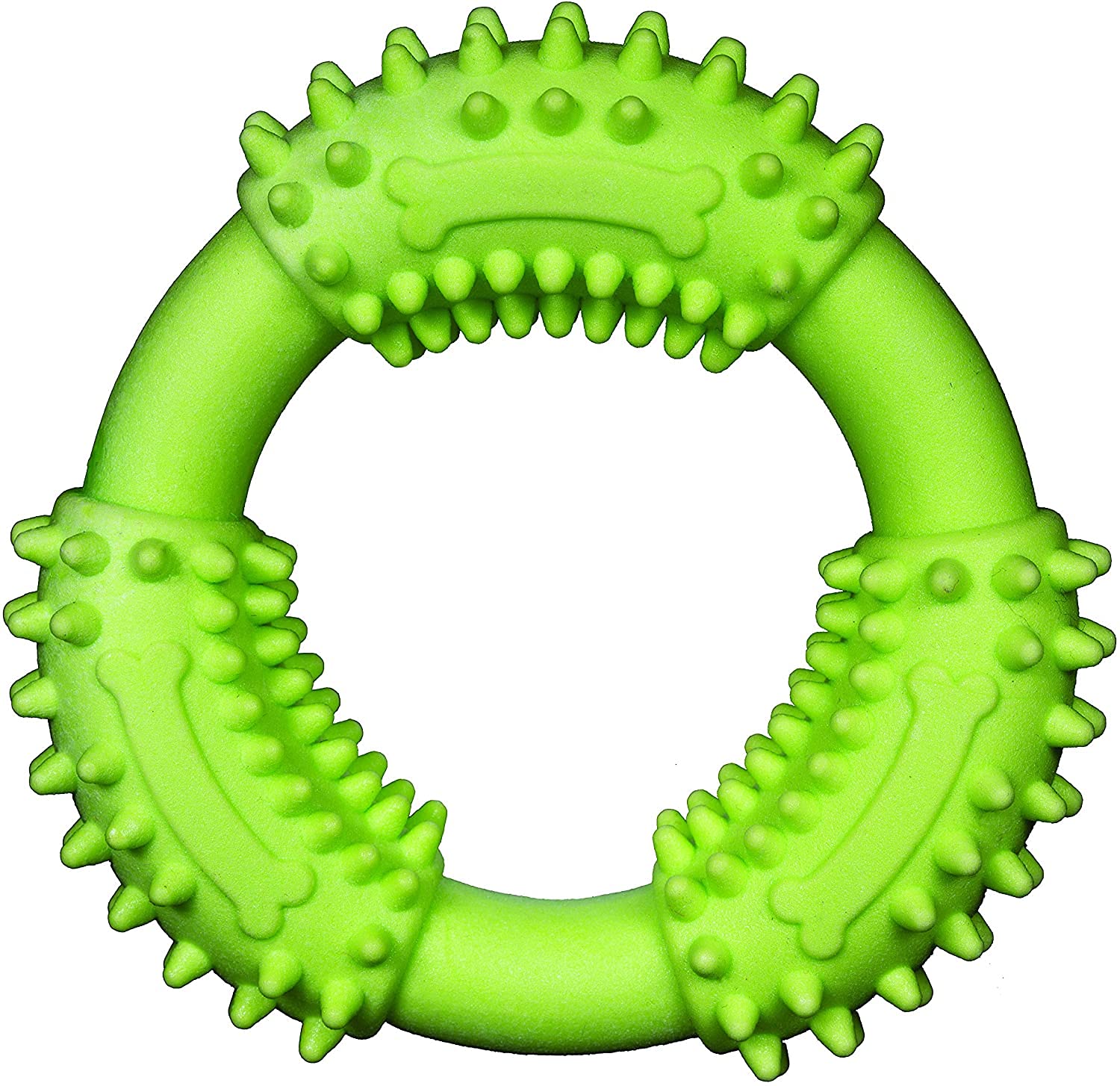 Spunky Pup Gnaw Guard Foam Dog Toy | Strong Dental Chew Toy | Promotes Healthy Teeth & Gums | Small Ring