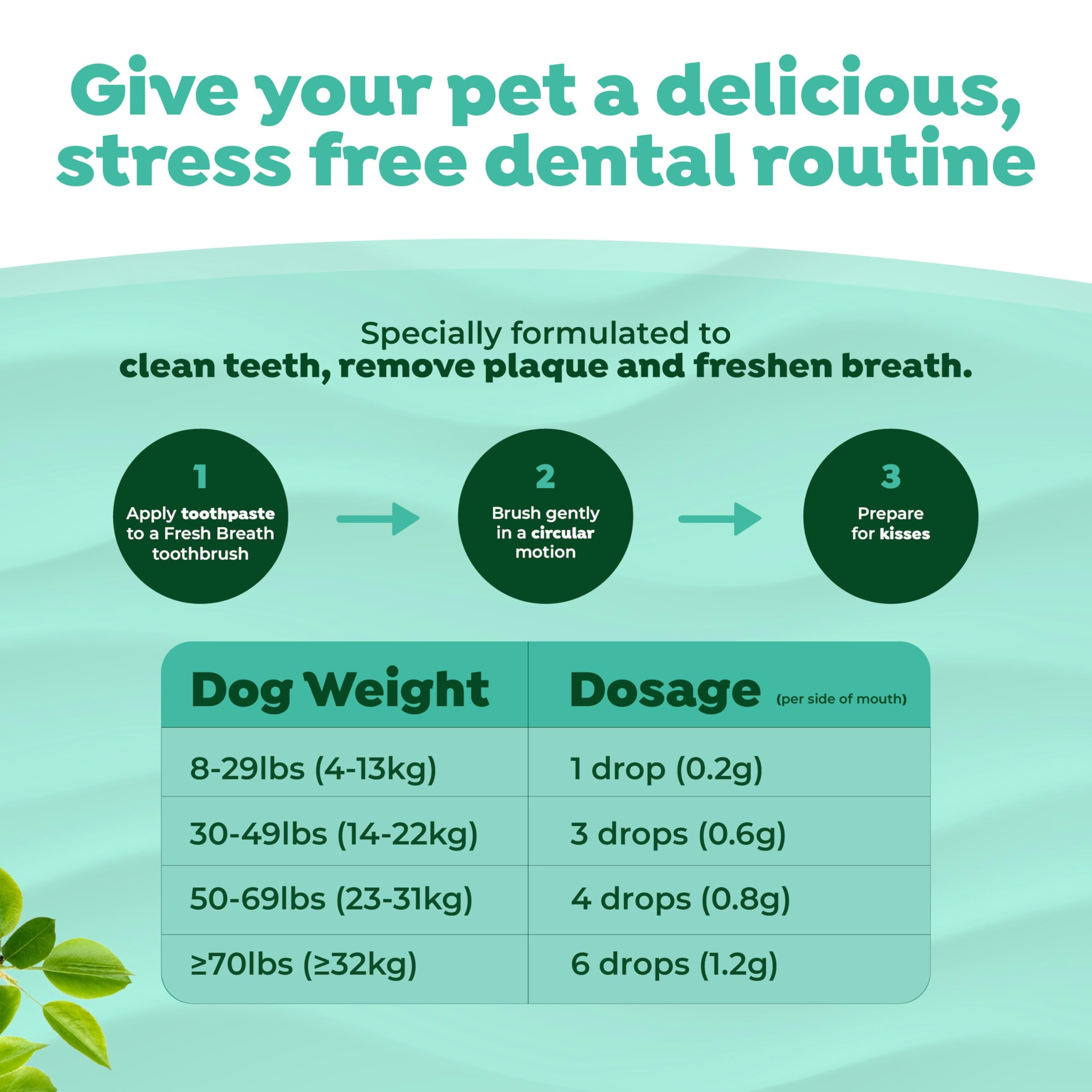 TropiClean Fresh Breath - Dog Toothpaste - Dog Teeth Cleaning Peanut Butter & Honey Flavor - Freshens Breath and Cleans Teeth -