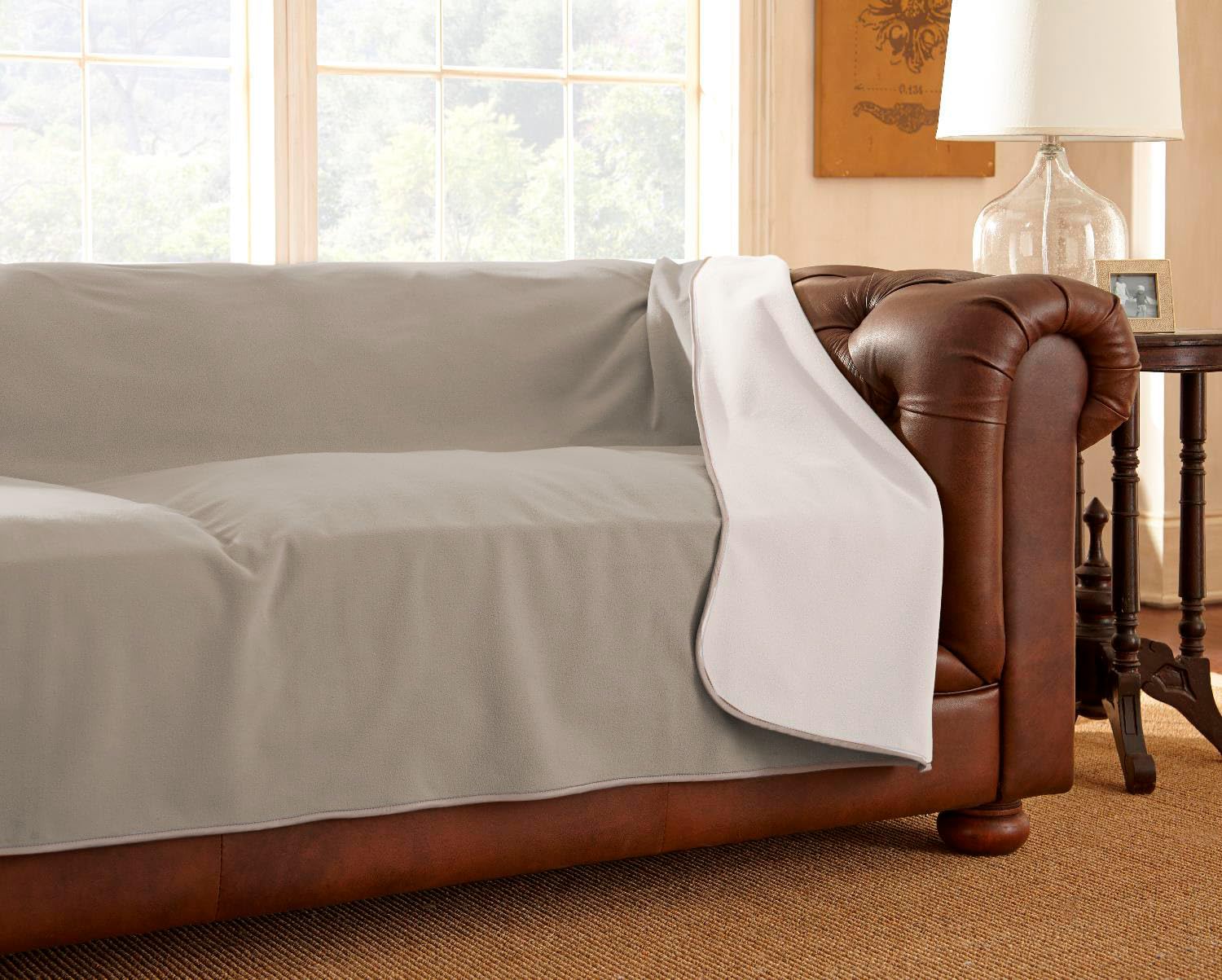 Mambe 100% Waterproof Furniture Cover Blanket for Dogs and Cats, Protection for Bed Couch Sofa Recliner Carpet, Soft Durable Was