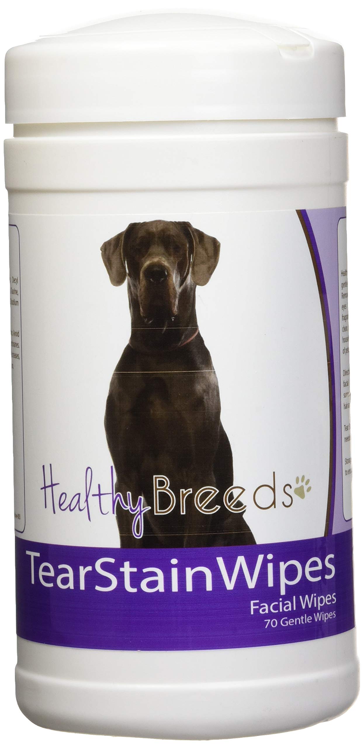 Healthy Breeds Great Dane Tear Stain Wipes 70 Count