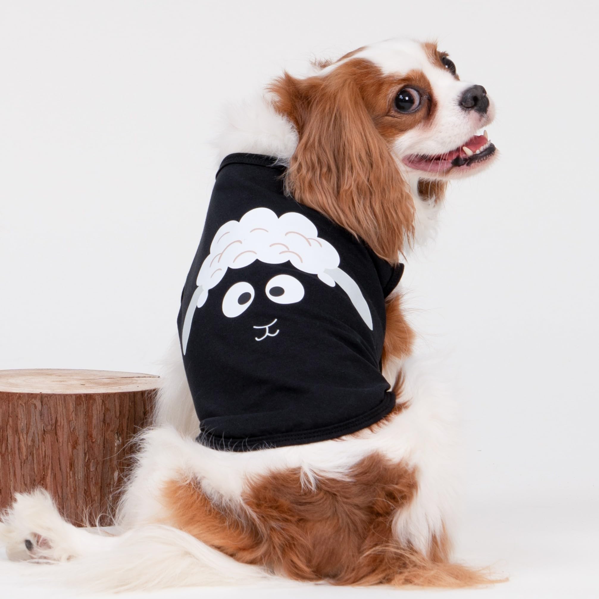 Fitwarm 3 Pack Hippo Sheep Koala Dog Shirt, Summer Clothes For Small Dogs Boy Girls, Funny Pet Outfit, Black, White, Gray, Blue,