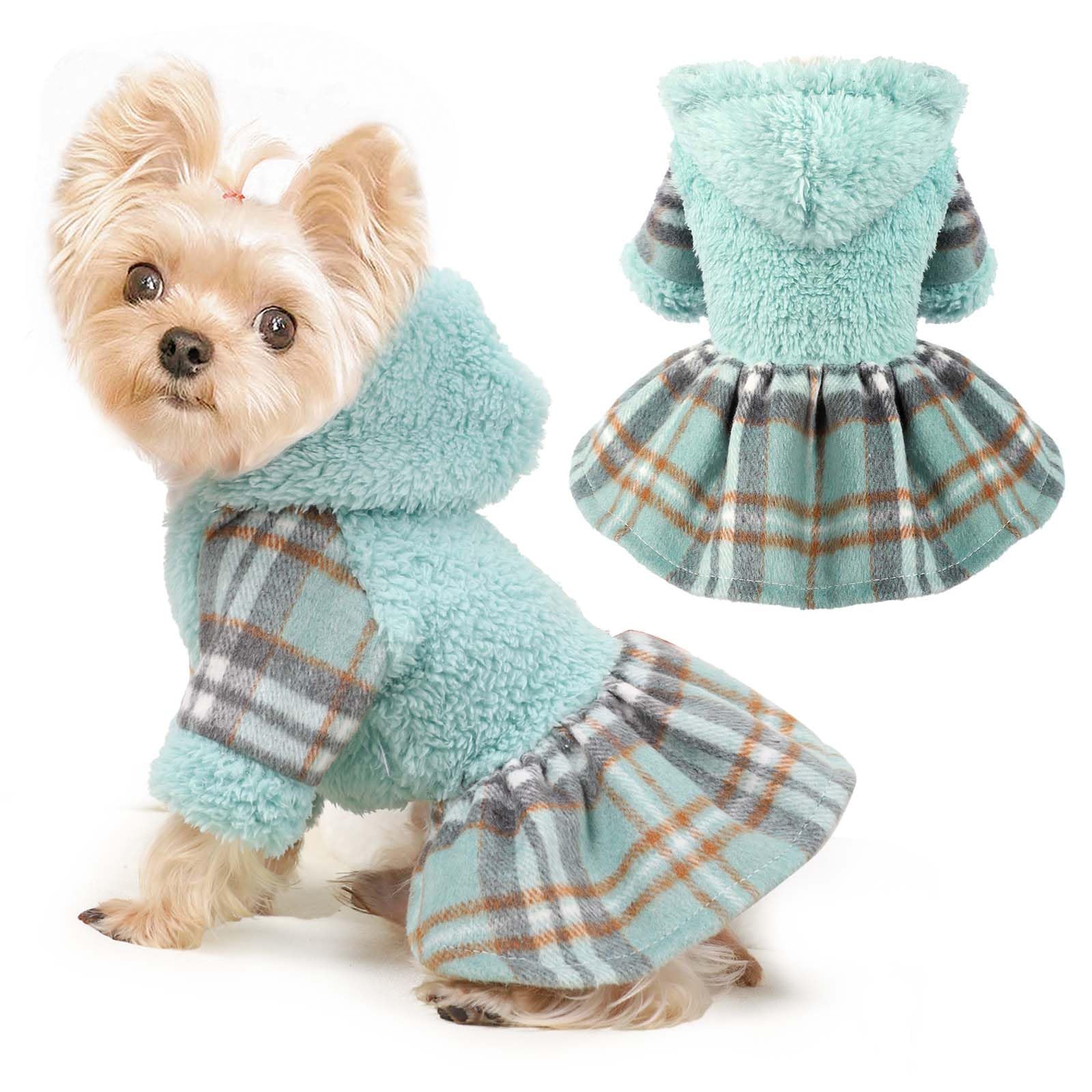 Dog Hoodie Sweater Dog Winter Clothes For Small Dogs Boy Girl Pet Hoodies For Dogs Cold Weather Coats Fall Puppy Sweatshirt Chih