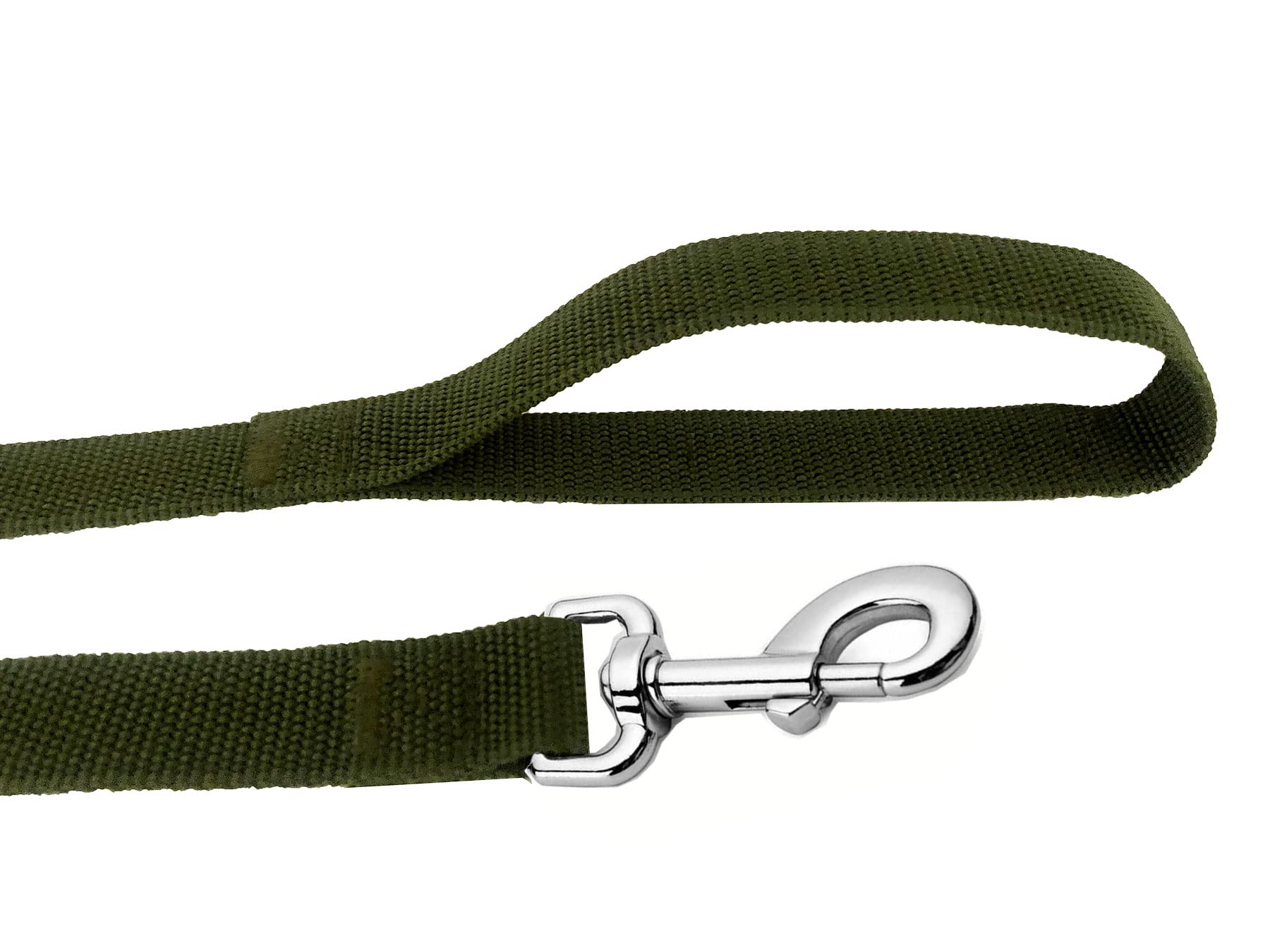 Strong Nylon Dog Leash, 4FT/ 5 FT/ 6FT Dog Leashes for Medium Large Dogs (6FT, Green)