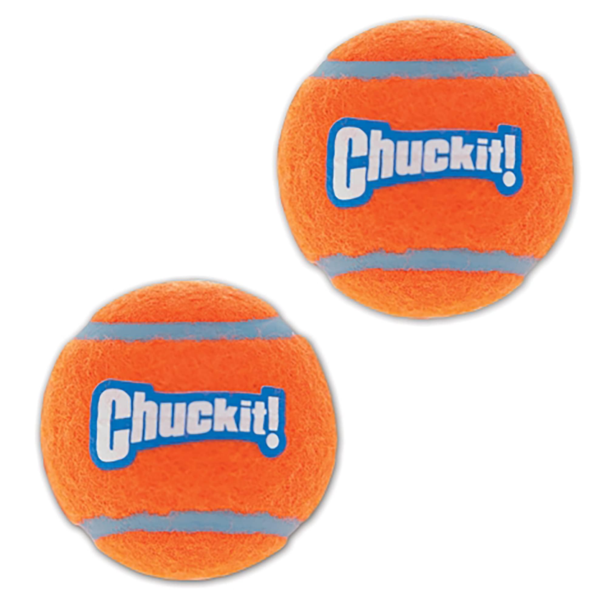 Chuckit! Dog Tennis Ball Dog Toy, Medium (2.5 Inch Diameter) For Dogs 20-60 Lbs, Shrink Wrap Pack Of 2