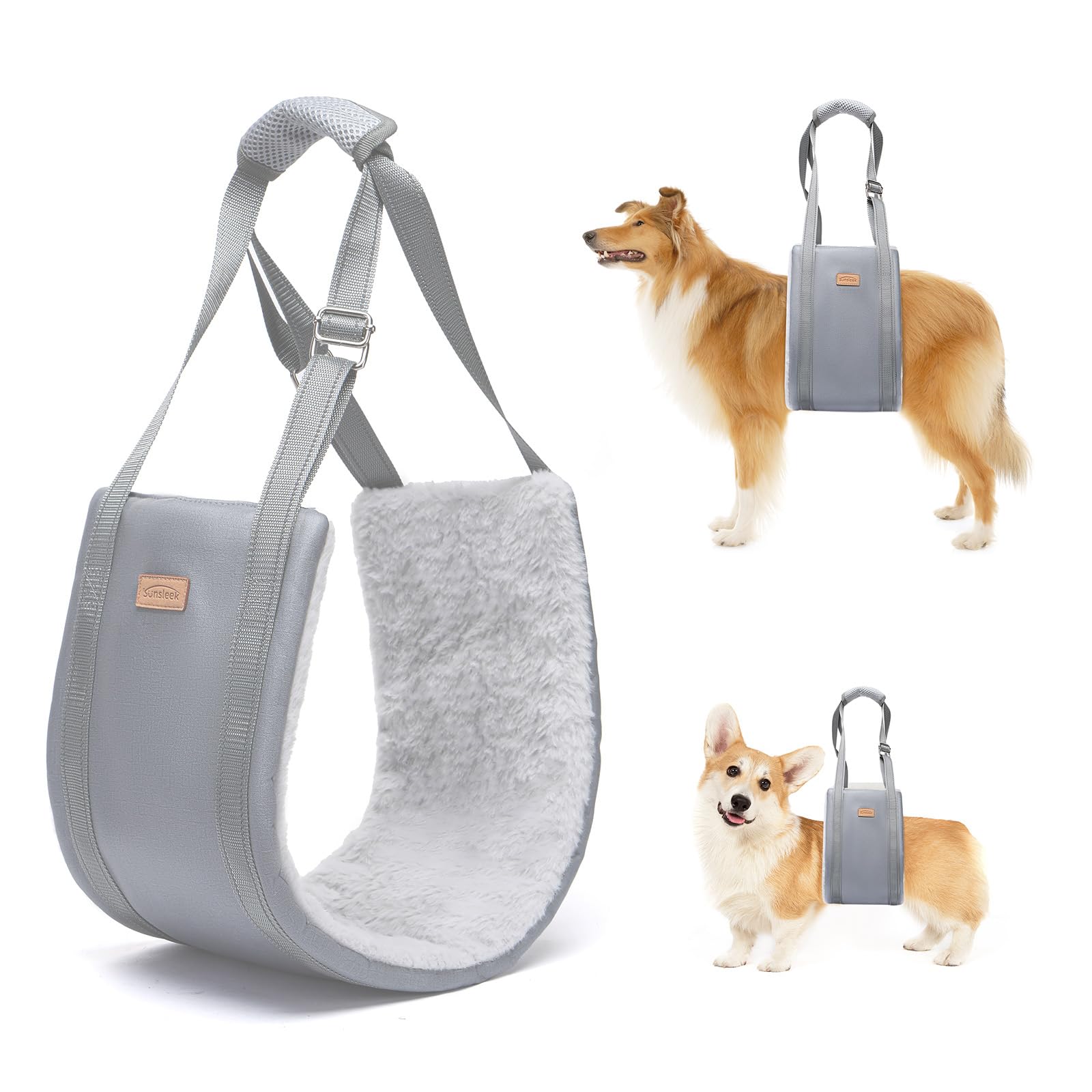 Dog Lift Harness For Large Dogs, Adjustable Dog Sling For Back Legs, Hip Support Harness To Help Lift Dogs Rear For Canine Aid A