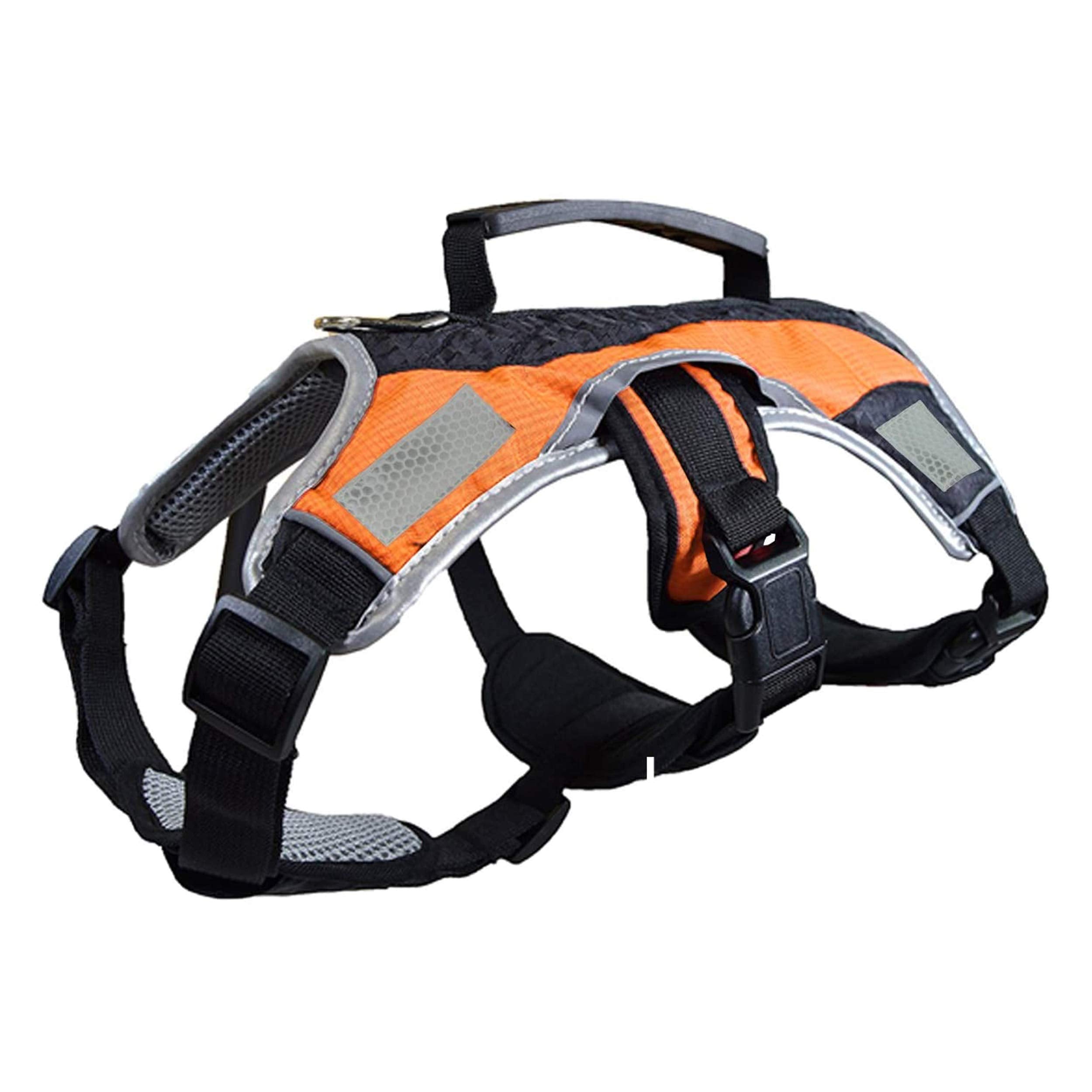 Peak Pooch - No-Pull Dog Harness - Padded, Mesh Fabric Dog Vest with Reflective Trim, Lifting Handles and Buckle Straps - Hunter