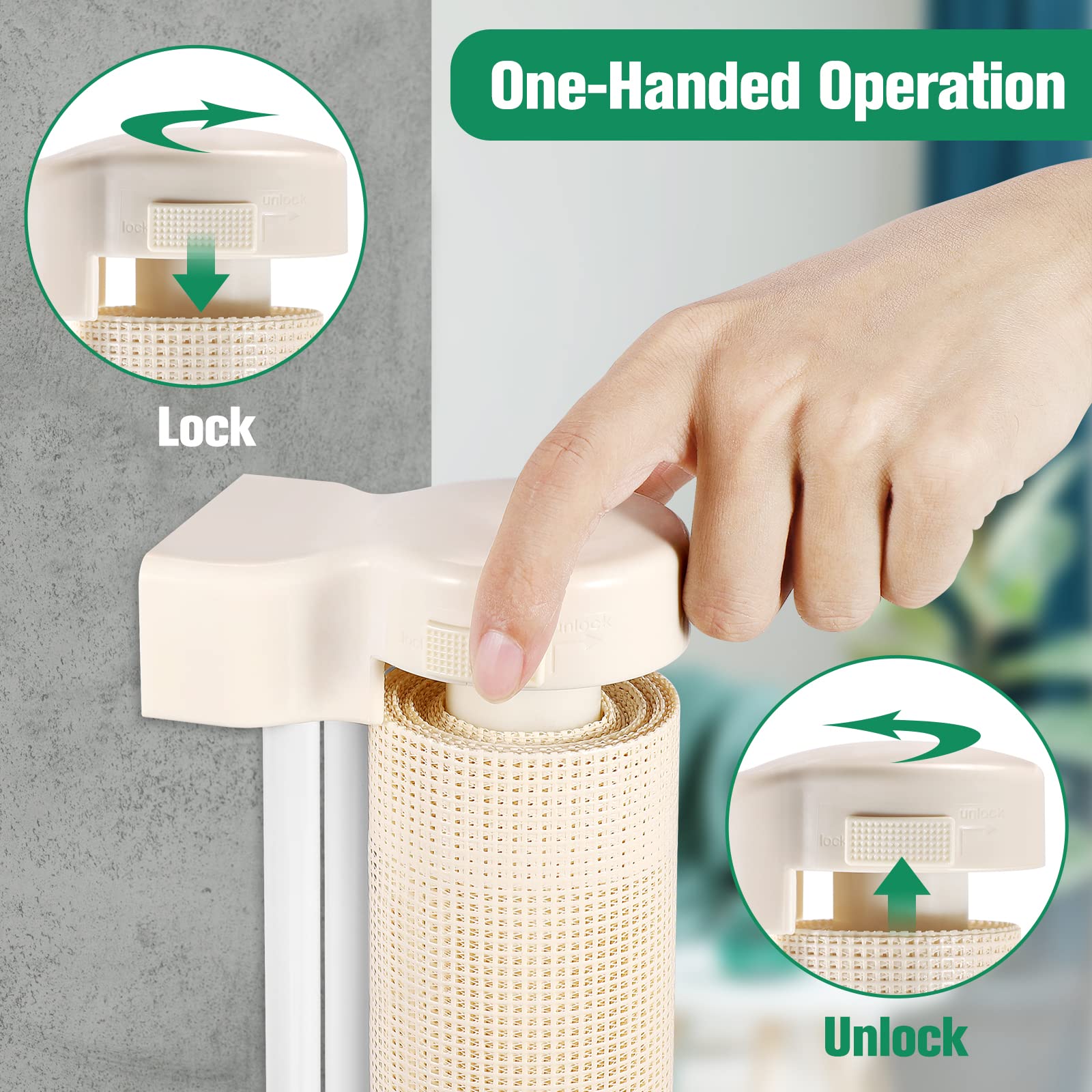 110 Inch Extra Wide Retractable Baby Gate For Large Openings Pet Gates For Dogs Indoor Retractable Baby Gates Outdoor Dog Gates For The House Extra Wide Baby Gate Large Dog Gate For Doorways, Beige