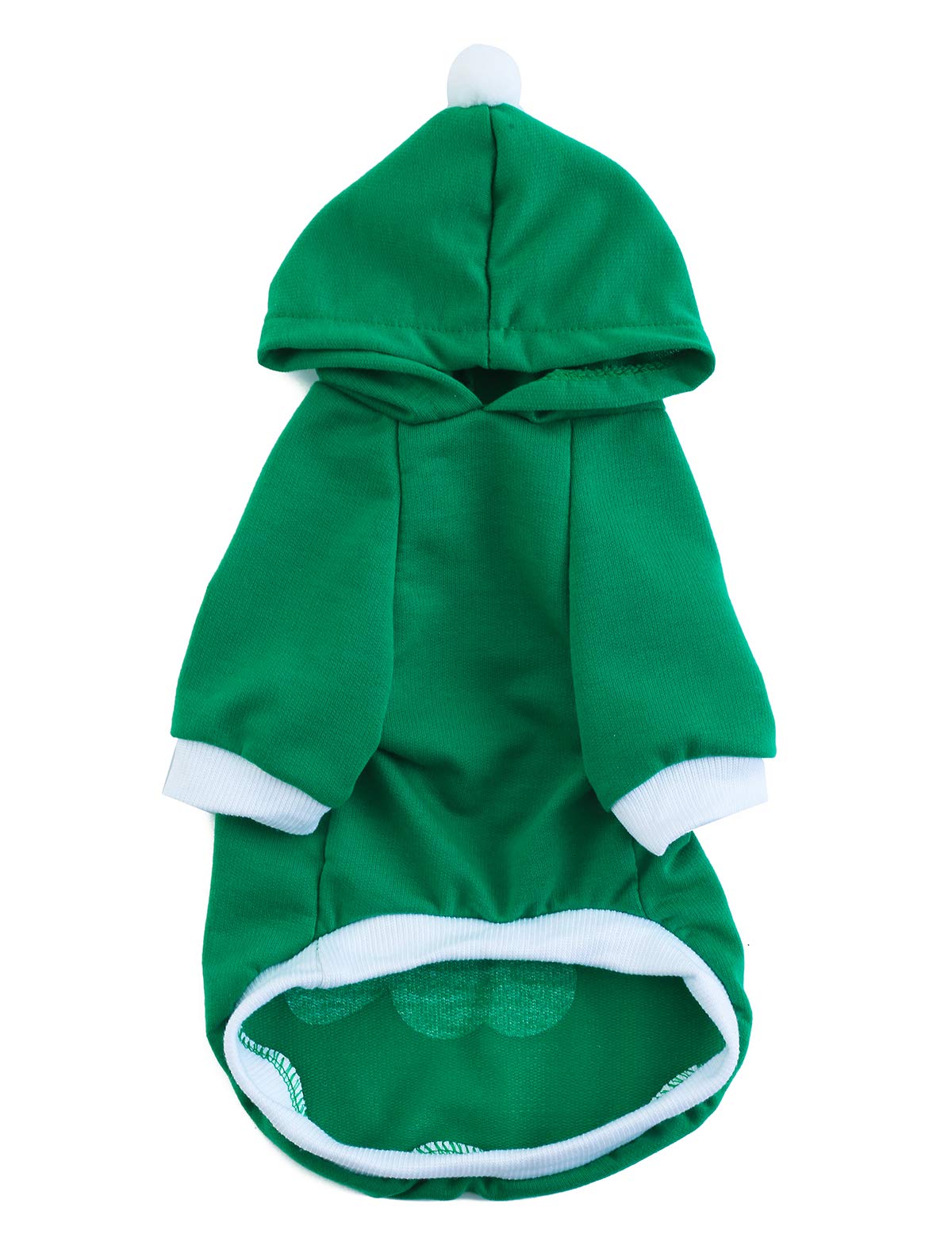 Impoosy St Patrick'S Day Pet Dog Hoodies Funny Clover Shirt Cute Puppy Costume Clothes For Small Medium Dogs Cats Pets (M)