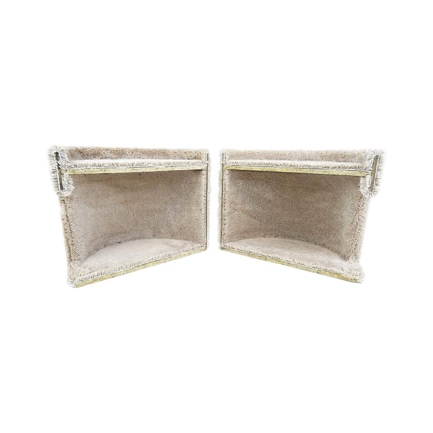 Maykoosh Rustic Romance Large Cat Stairway Neutral Color Solid Wood Cat Playground, Modern Multi-Level Cat Tree Tower For Indoor