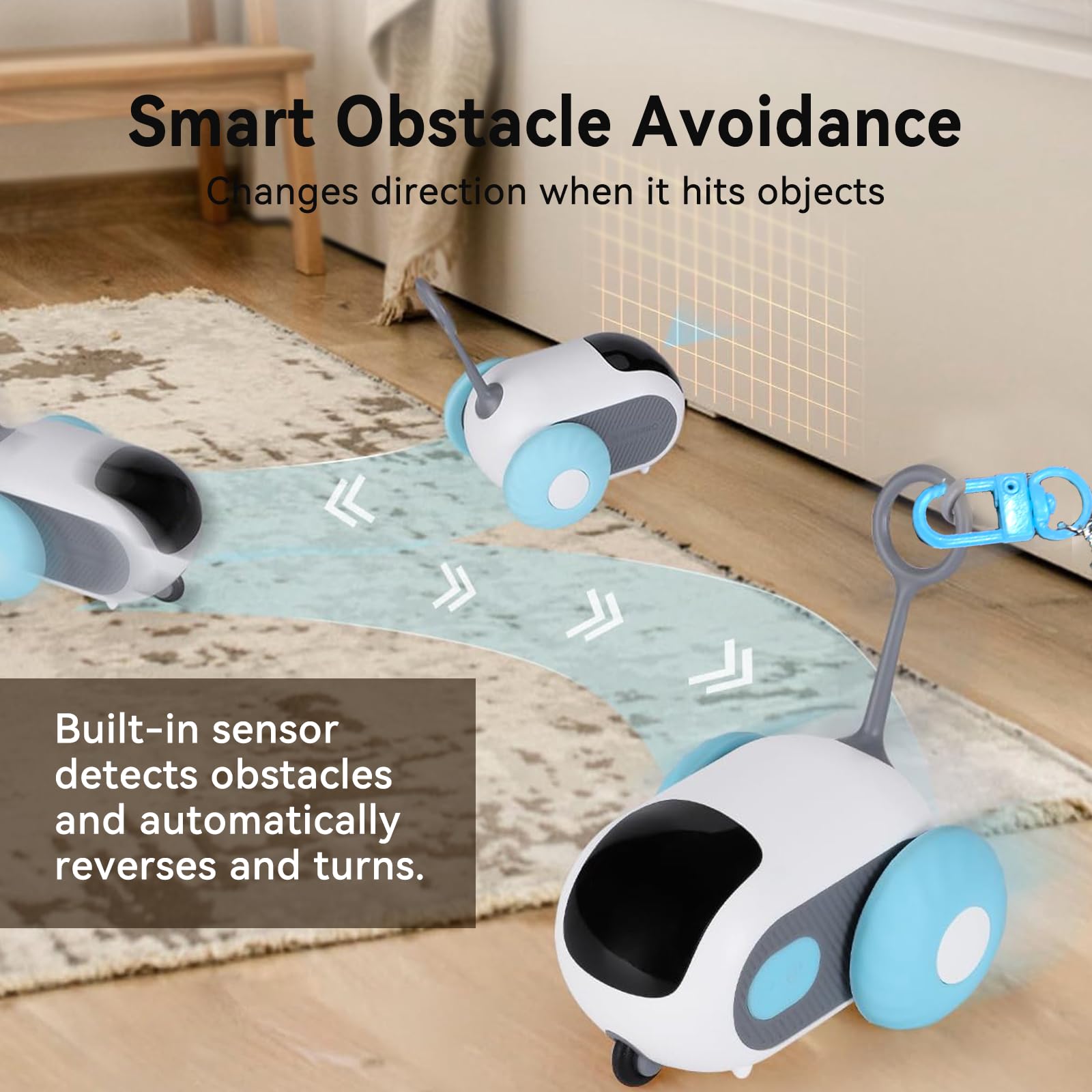 Turbo Tail 5.0 Remote Control Cat Toy, Interactive Cat Toys For Indoor Cats, Automatic Kitten Toys With 2-Speed Adjustment, Remo