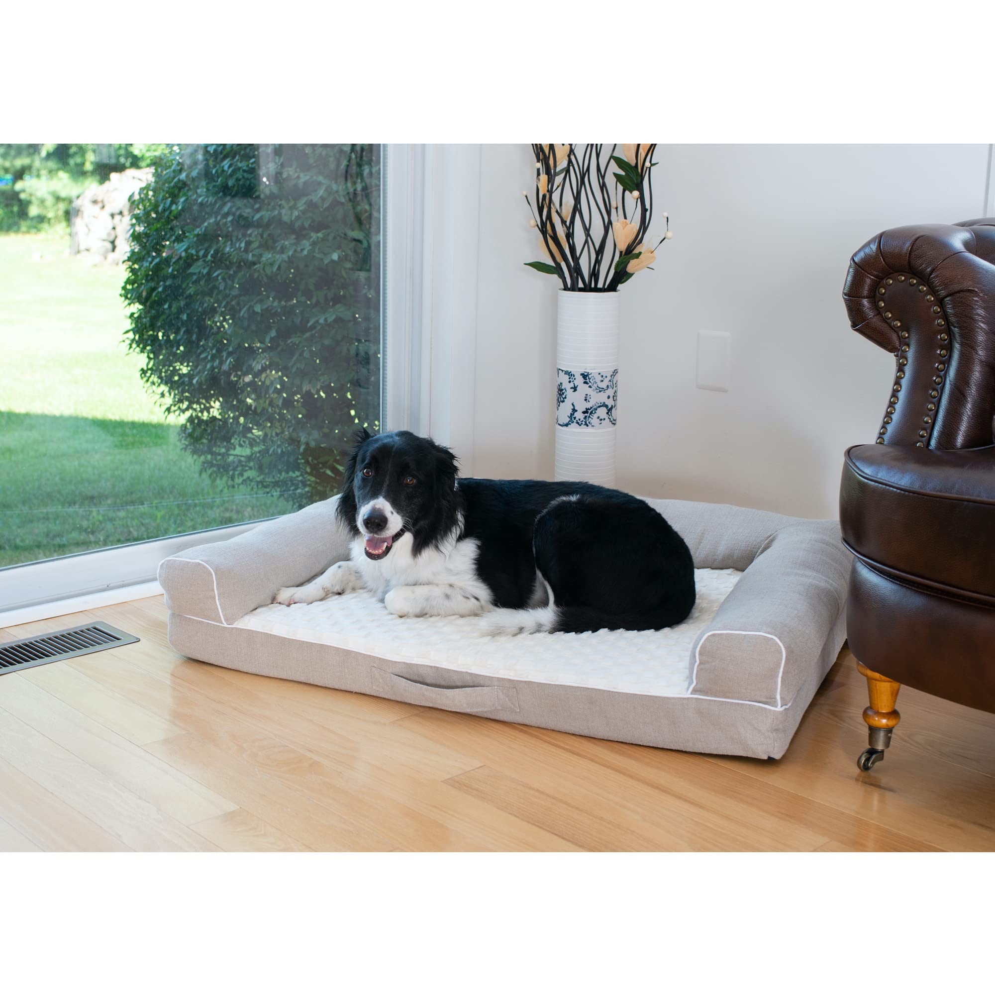 Armarkat D07B Bed Dog Bed, One Size, Beige, Ivory