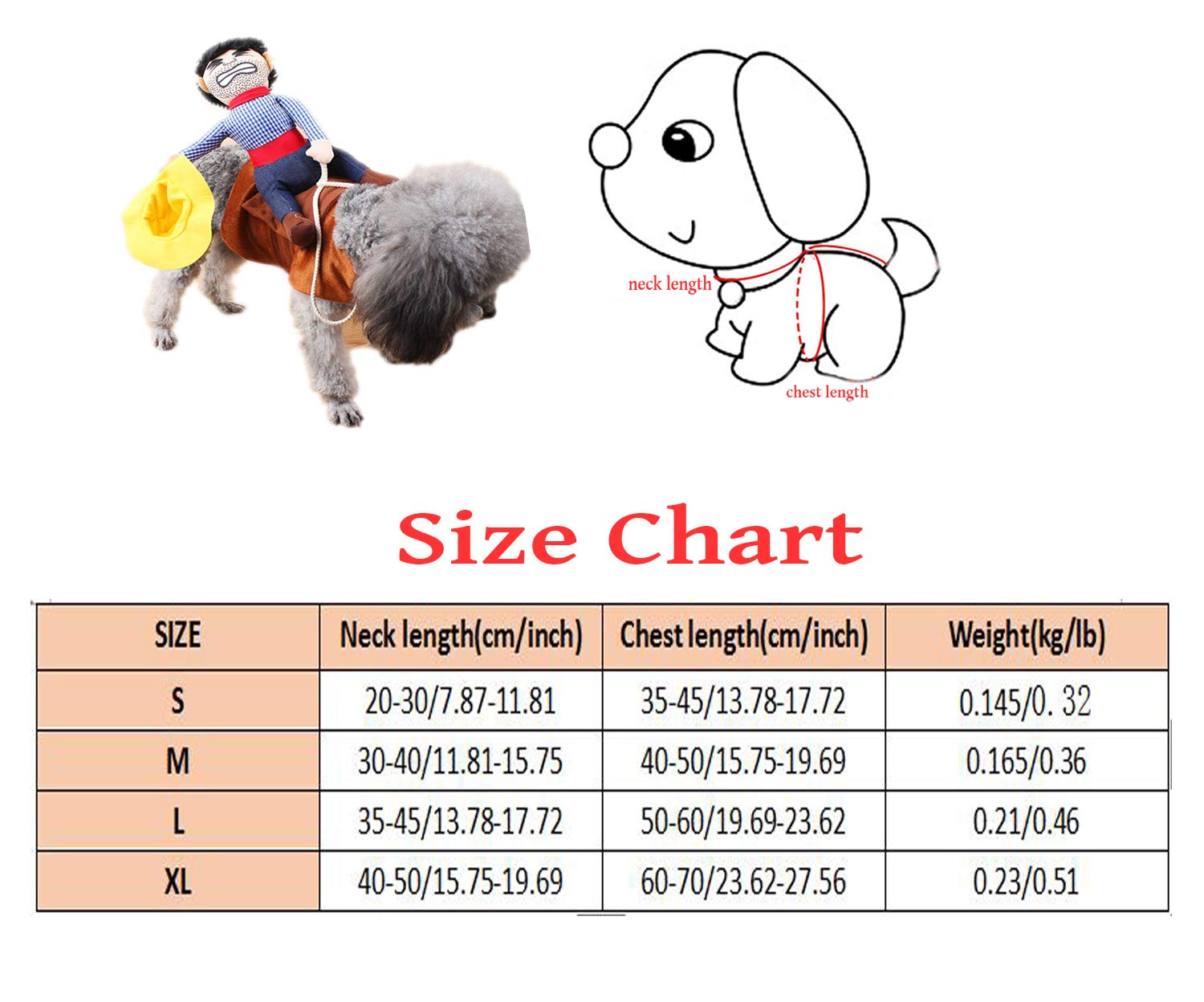 Xiaoyu Pet Dog Cat Halloween Costume, Riding Horse Style Costume, Funny Pet Knight Style Clothing for Dog Cat Cosplay, L
