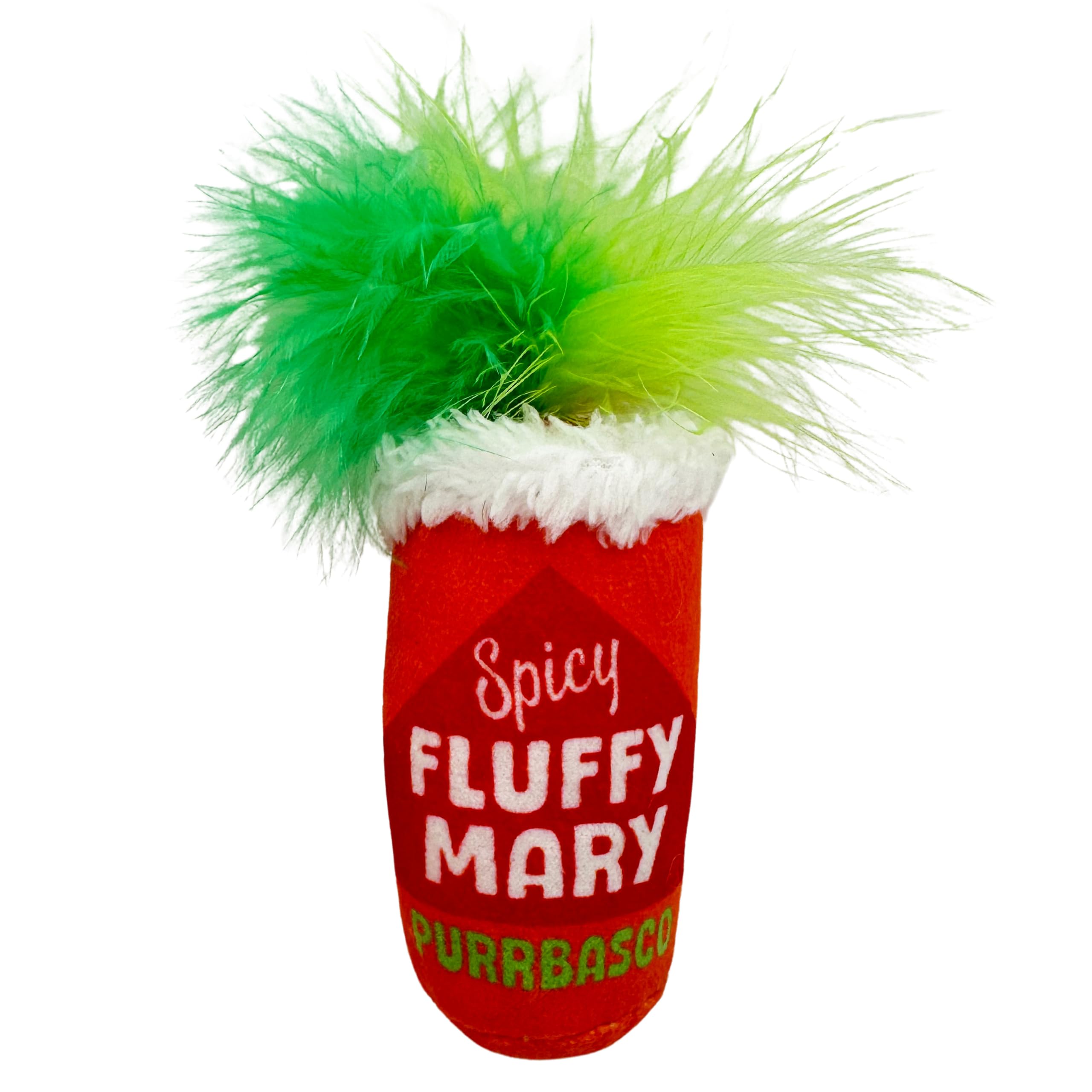 Huxley & Kent Plush Cat Toy - Fluffy Mary - Snack Attack Strong Catnip And Crinkle Filled Cat Toy - Kittybelles
