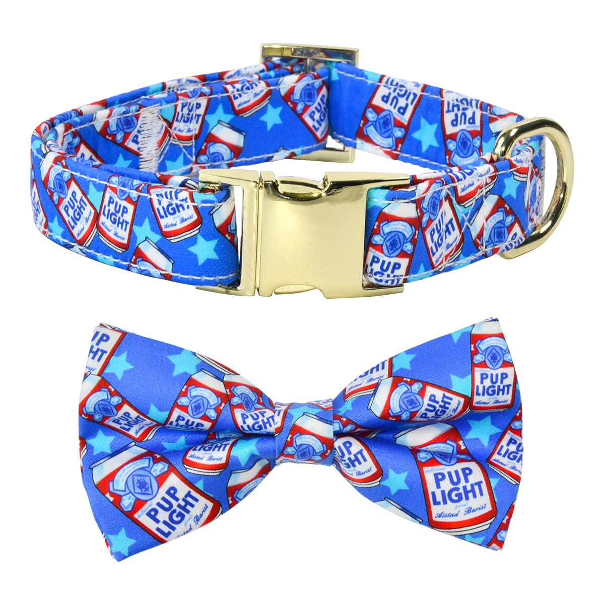 Cheers Pub Beer Dog Bow Tie Dog Collar Accessory, Detachable Bowtie, Adjustable Collar For Small Medium Large Dogs