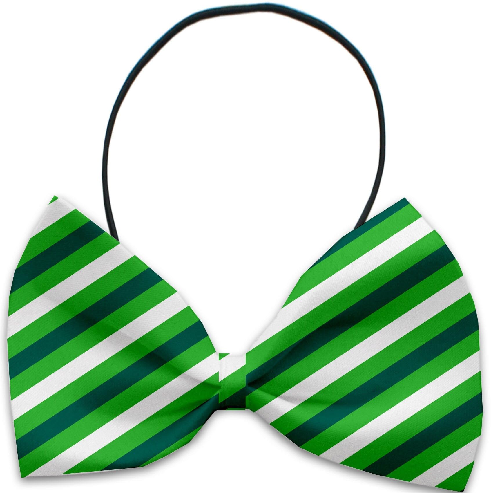 Pet, Dog and Cat Bow Ties, &quot;St. Patrick's Day Group&quot; *Available in 10 different pattern options!* Collar Strap St Patricks Day Stripes