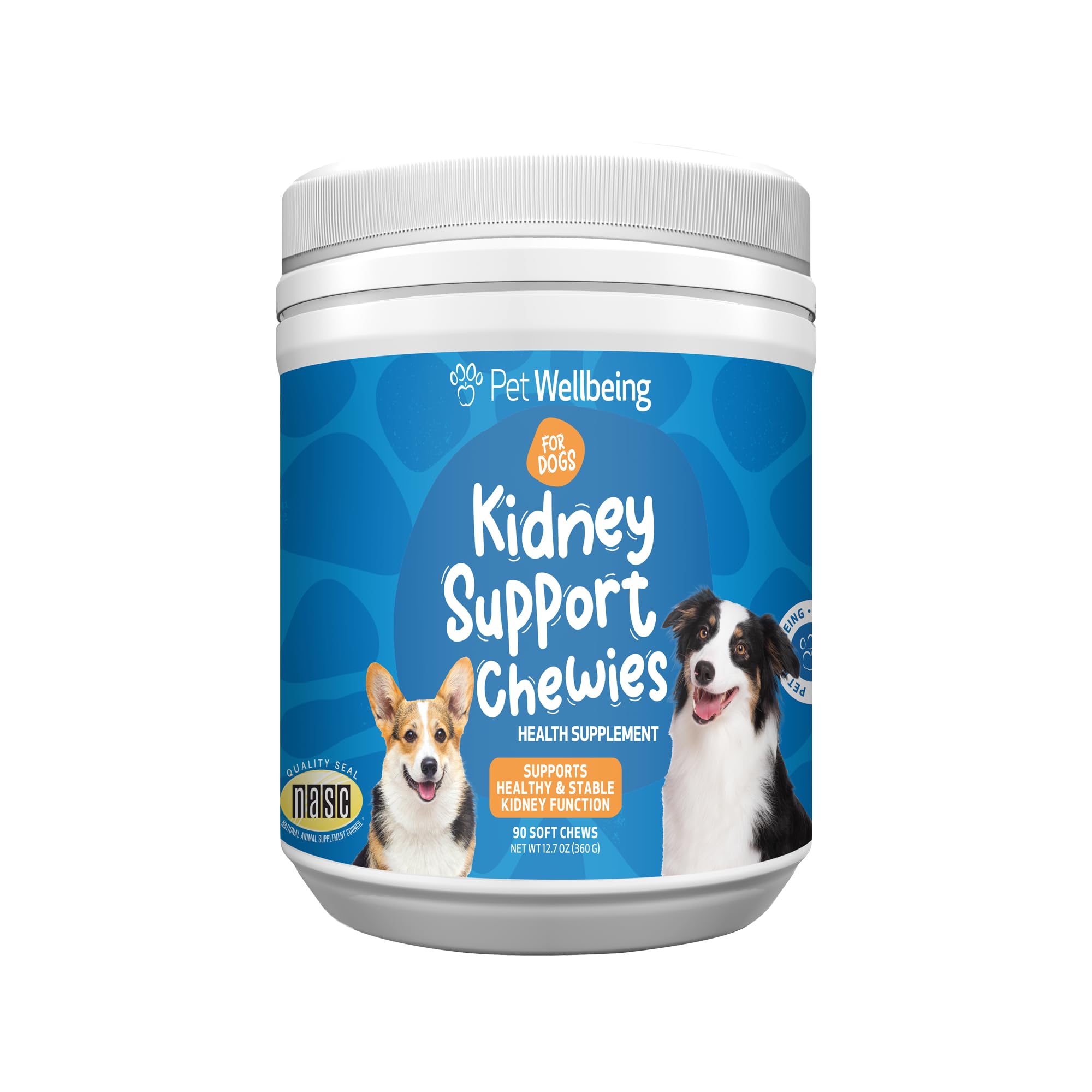 Pet Wellbeing Kidney Support Chewies for Dogs - Vet-Formulated - Supports Healthy & Stable Kidney (Renal) Function, Normal Fluid
