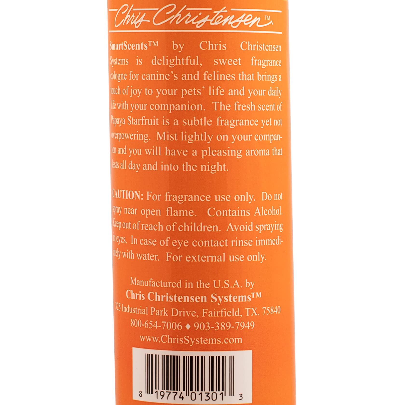 Chris Christensen Smart Scents Papaya Starfruit Grooming Cologne, Groom Like a Professional, Long Lasting, Designer Fragrances,