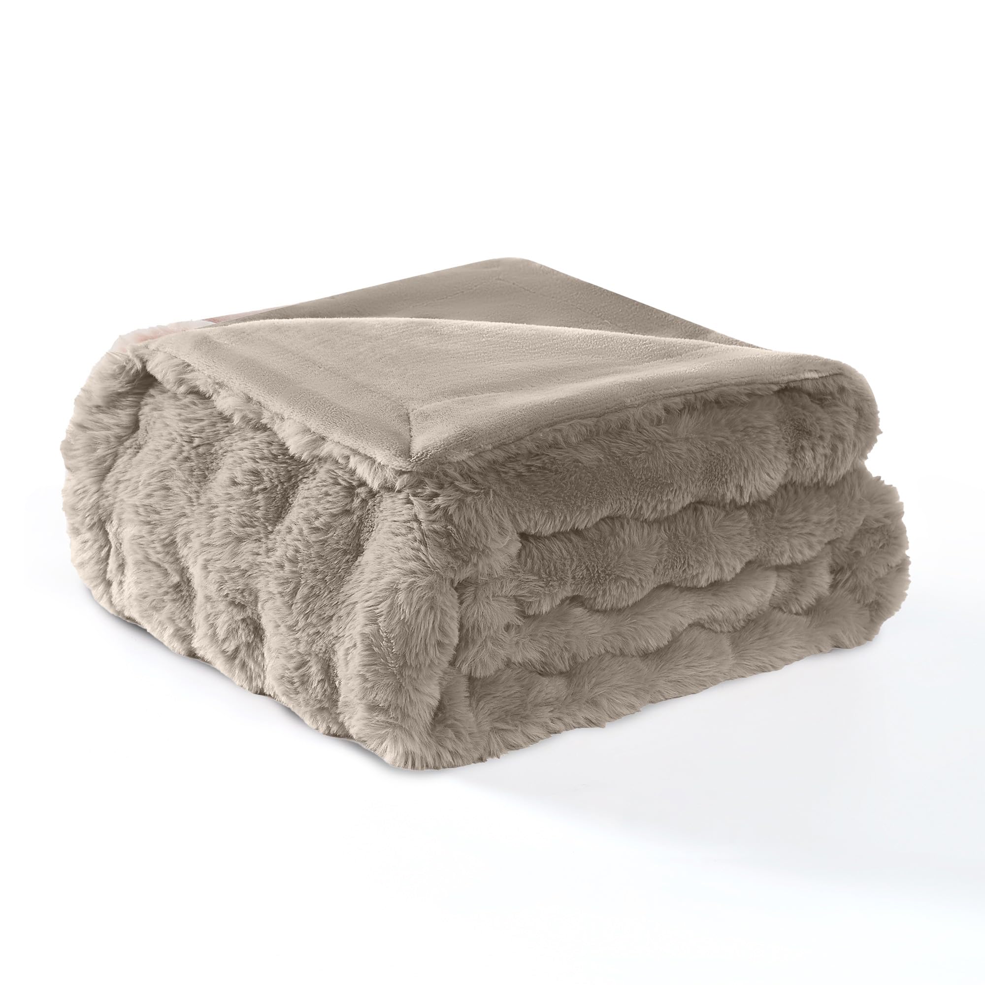 Modern Threads Water-Resistant Faux Rabbit Fur Pet Blanket for Dogs & Cats - Ultra-Soft Couch, Bed & Crate Protector, 30x40 Brow