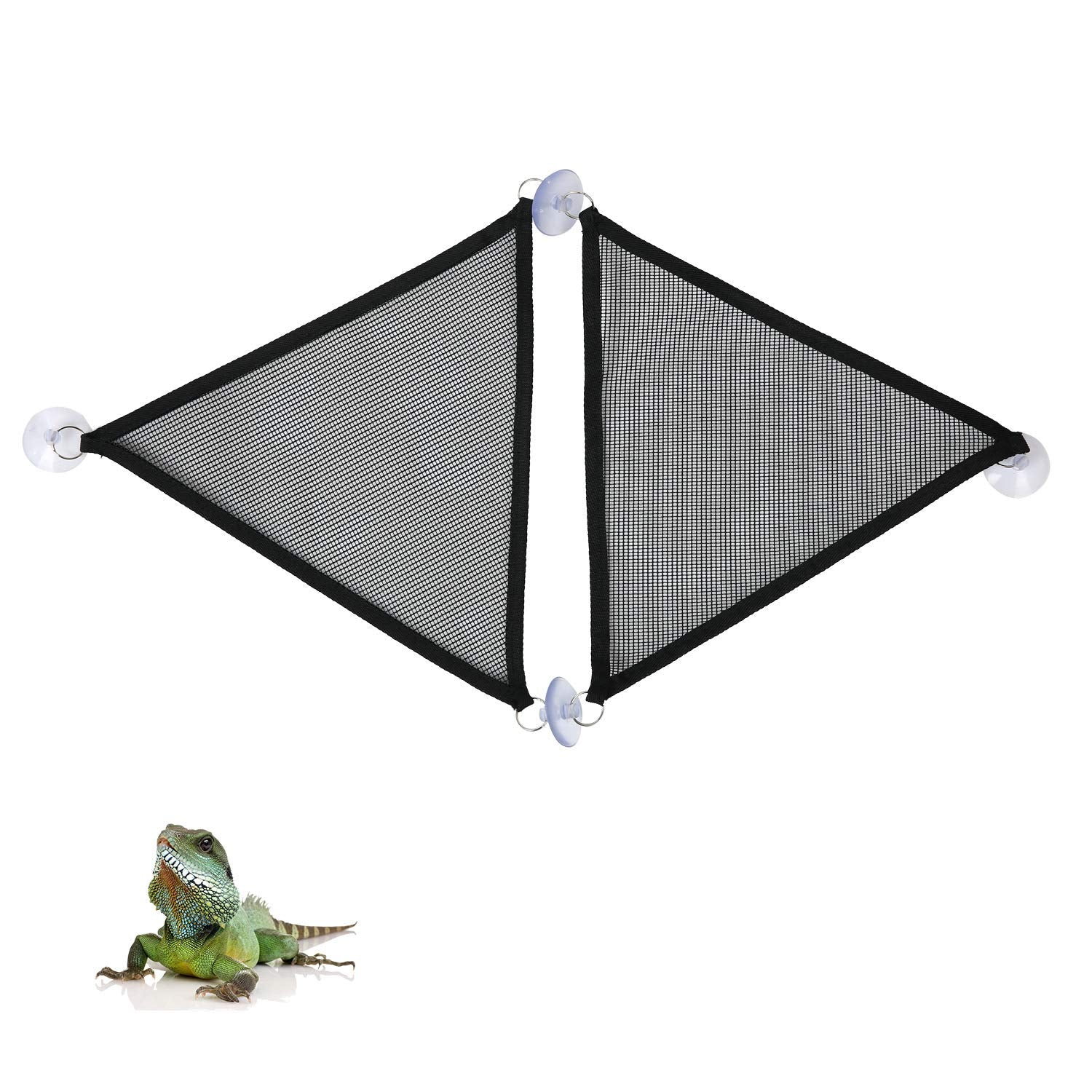 2Pcs Bearded Dragon Lizard Hammock - Breathable Mesh Geckos Hammock Reptile Hammock, Suitable for Lguanas, Axolotls, Anoles, Gec