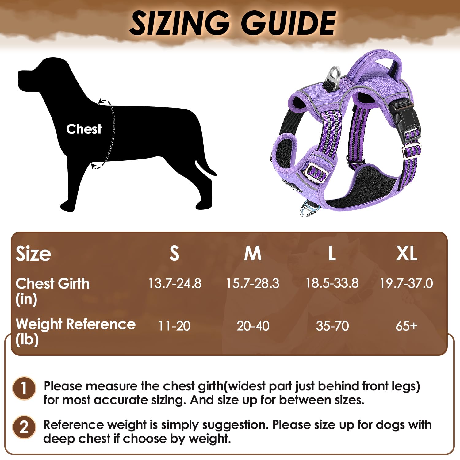 Slowton Dog Harness For Medium Dogs, No Pull No Choke Pet Harness With 2 Leash Clips And Easy Control Vertical Handle, Adjustabl