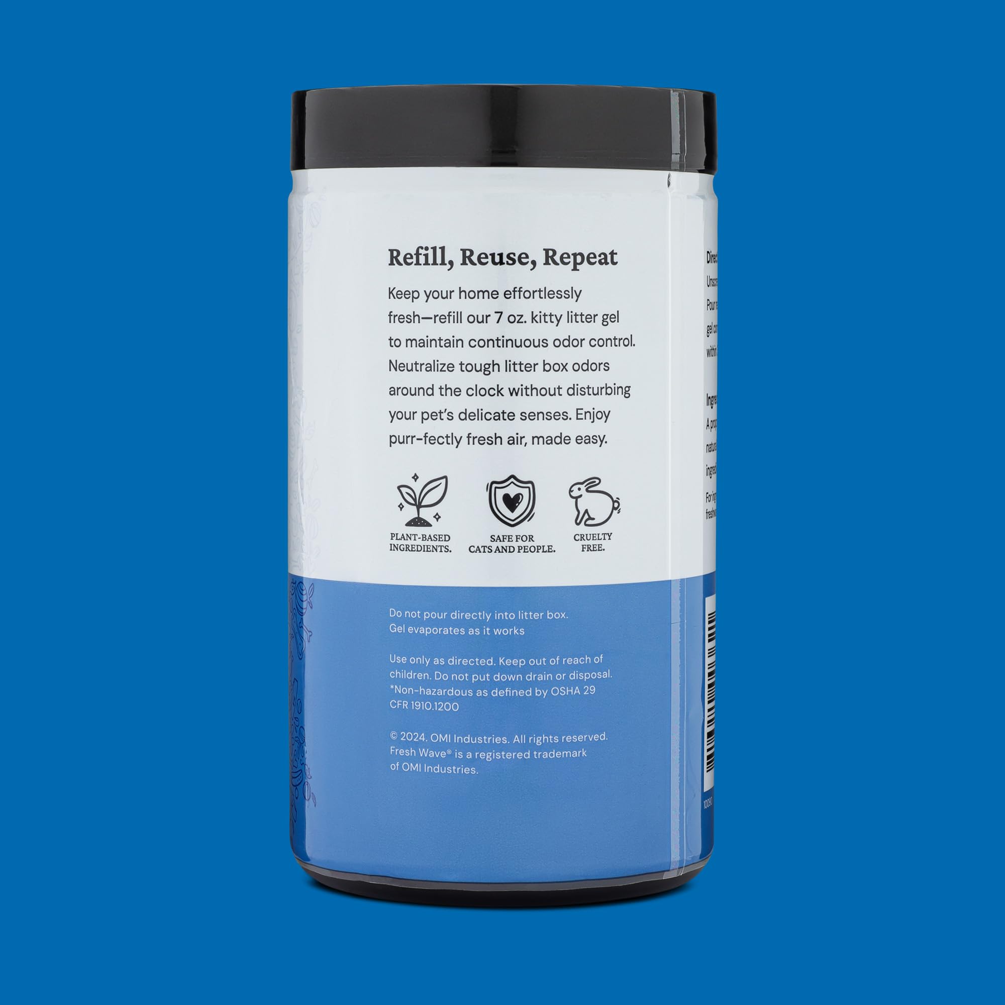 Fresh Wave Odor Removing Litter Box Jumbo Gel, 30 Oz. - Safe Pet Odor Eliminator & Refill, Odor Control Cat Litter Box, Cat Odor