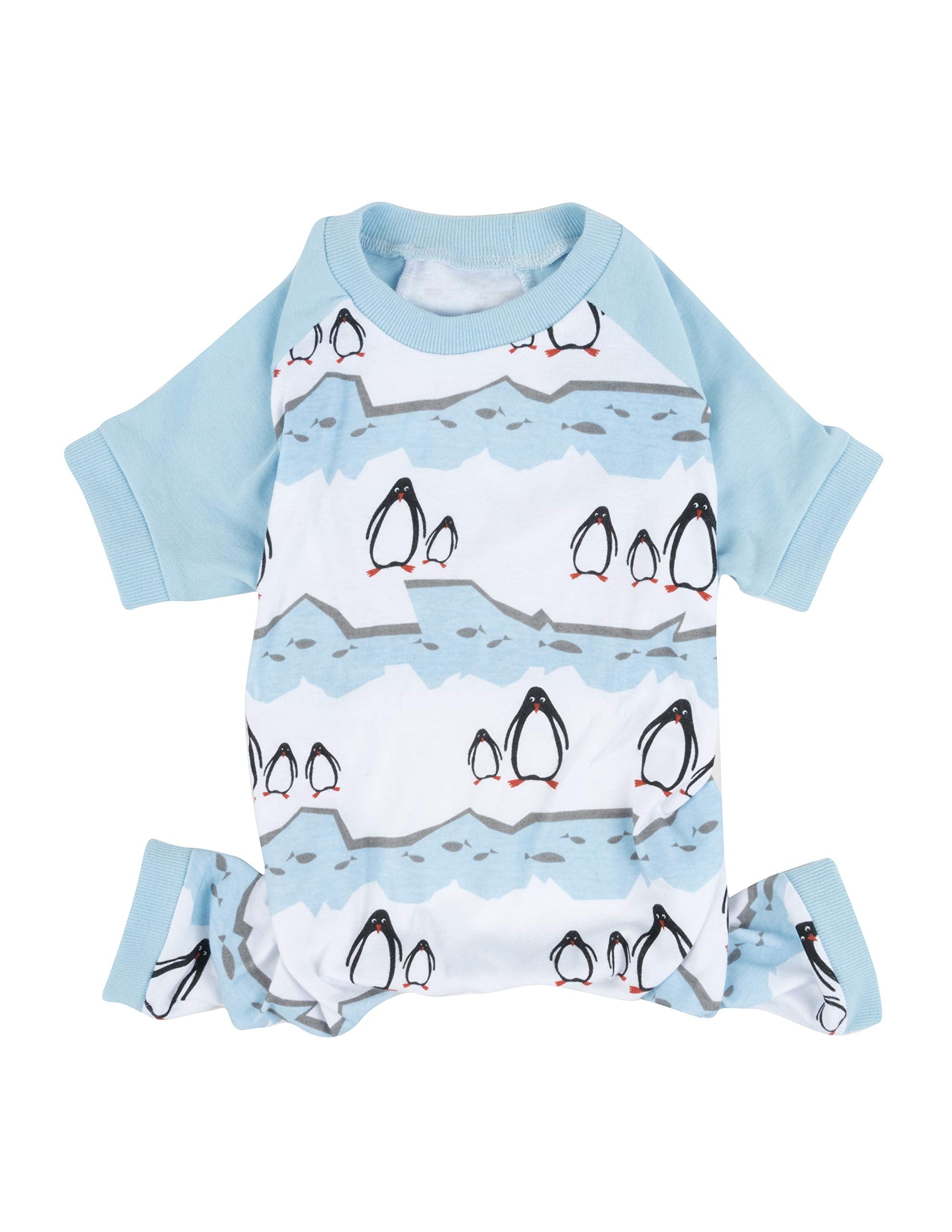 Leveret Dog Pajamas Matching Christmas Pjs For Dogs 100% Cotton (Xx-Large, Penguin)