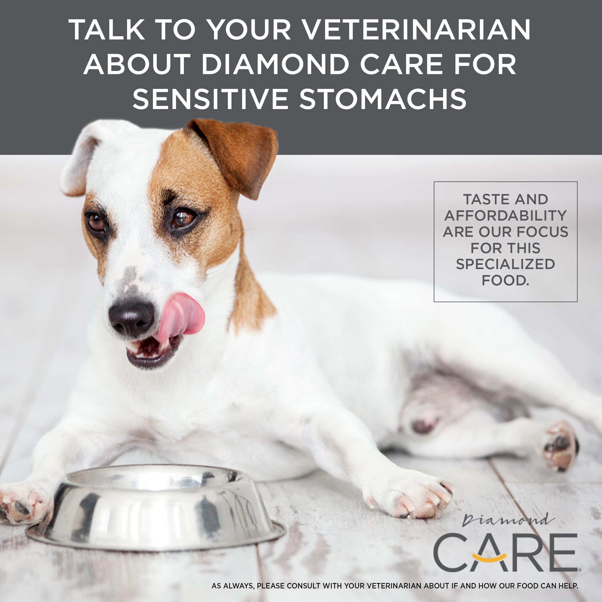 DIAMOND CARE Sensitive Stomach Recipe Specially Made As A Limited Ingredient Diet to Support Dogs with Sensitive Stomach & Diges