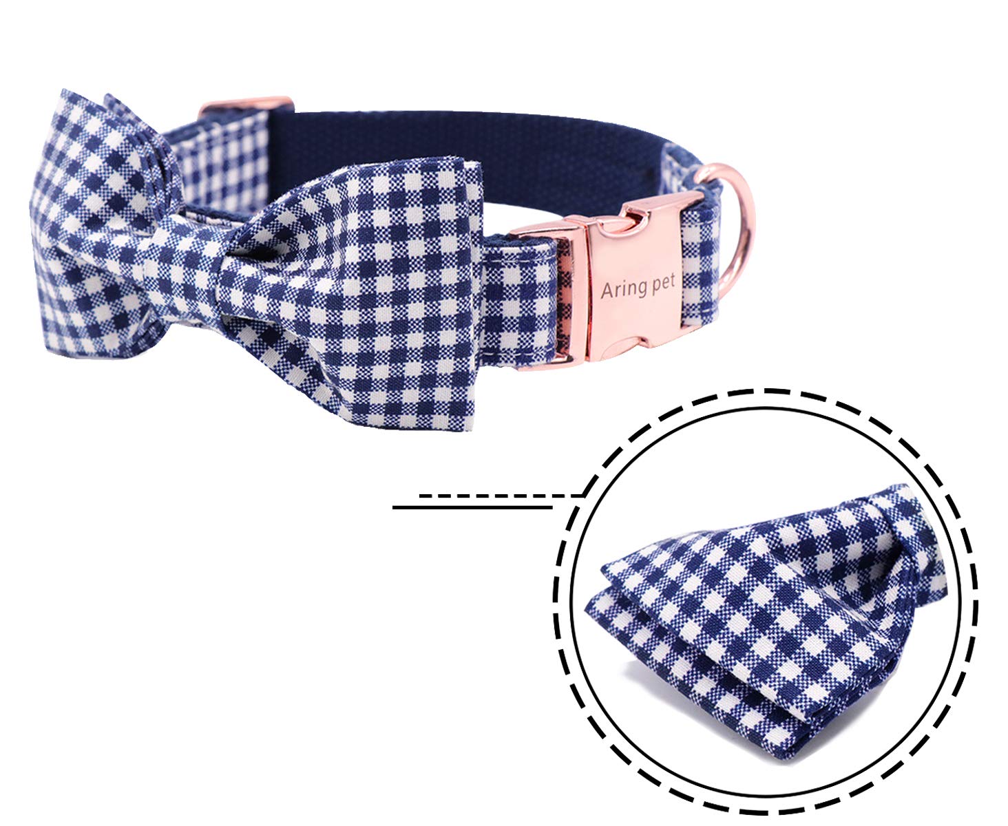 Aring Pet Bowtie Dog Collar Adjustable Collars With Bow Tie For Dogs Small Medium Large