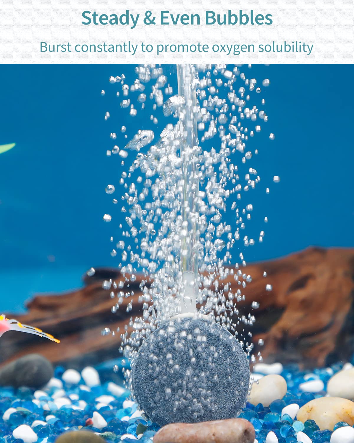 Pawfly Aquarium Air Stone Disc Bubbler 1.5 Inch Bubble Release Tool Round Oxygen Diffuser For Nano Air Pumps Fish Tanks Buckets Small Ponds And Dwc Reservoirs, 8 Pack