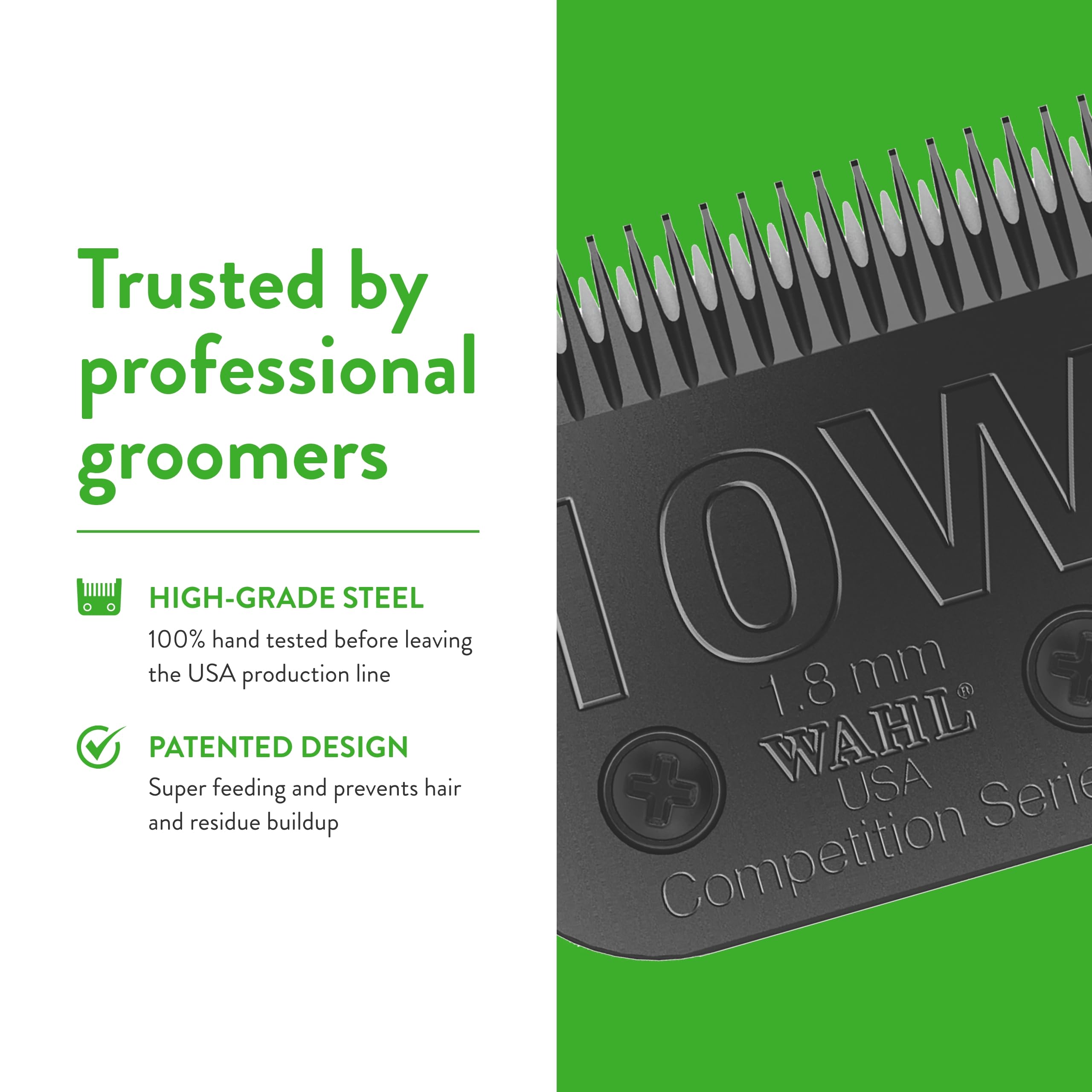 Wahl Professional Animal 10W Extra Wide Ultimate Competition Series Detachable Blade With 1/16-Inch Cut Length (2377-500)