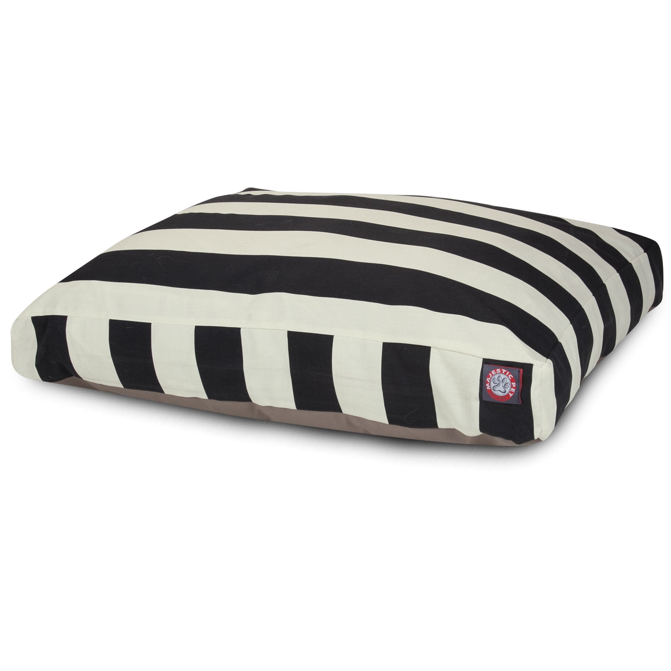 Majestic Pet Rectangle Medium Dog Bed Washable – Non Slip Comfy Pet Bed – Dog Crate Bed With Removable Washable Cover – Dog Kennel Bed For Sleeping - Dog Bed Medium Breed 36X29X4 Inch – Black